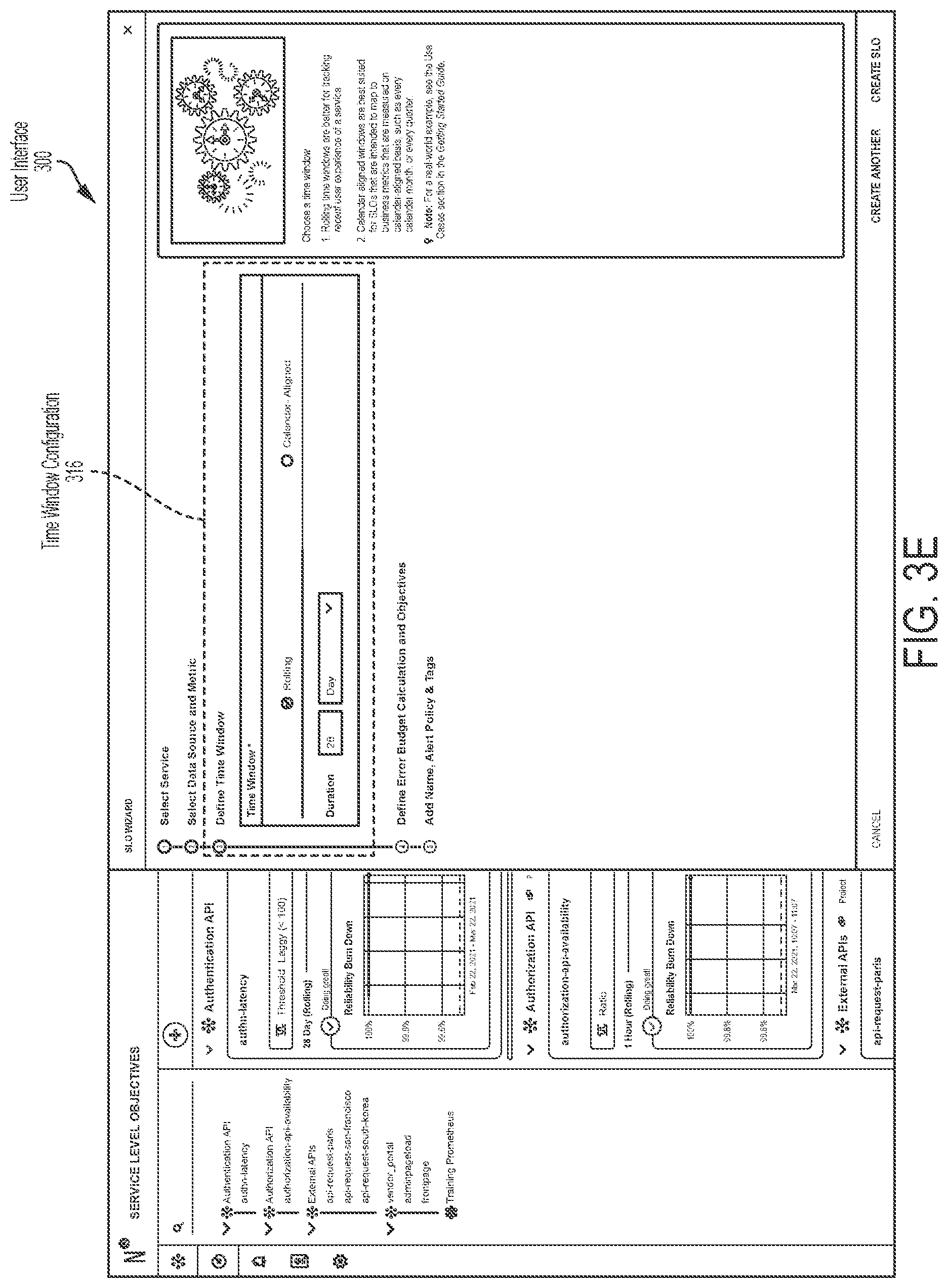Patent US12101235 Figure 8 – Service level objective platform