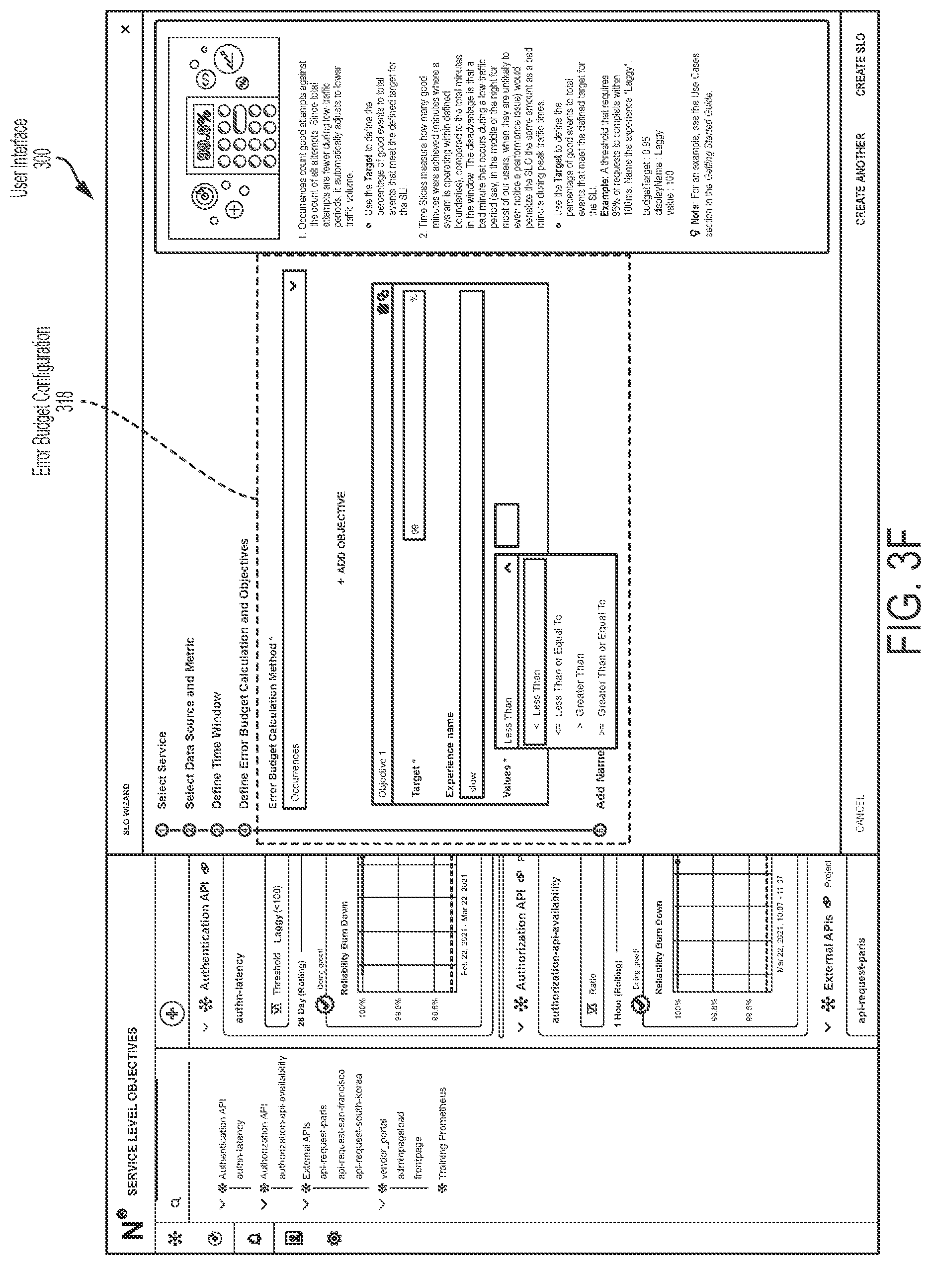 Patent US12101235 Figure 9 – Service level objective platform