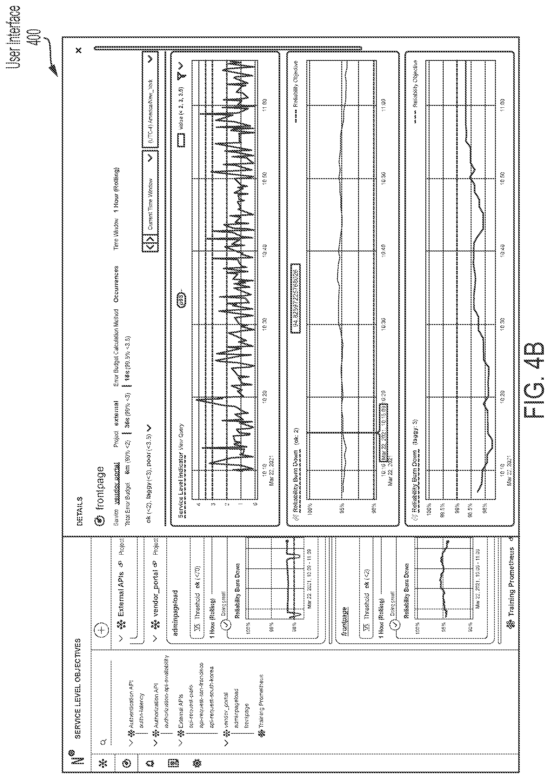 Patent US12101235 Figure 12 – Service level objective platform