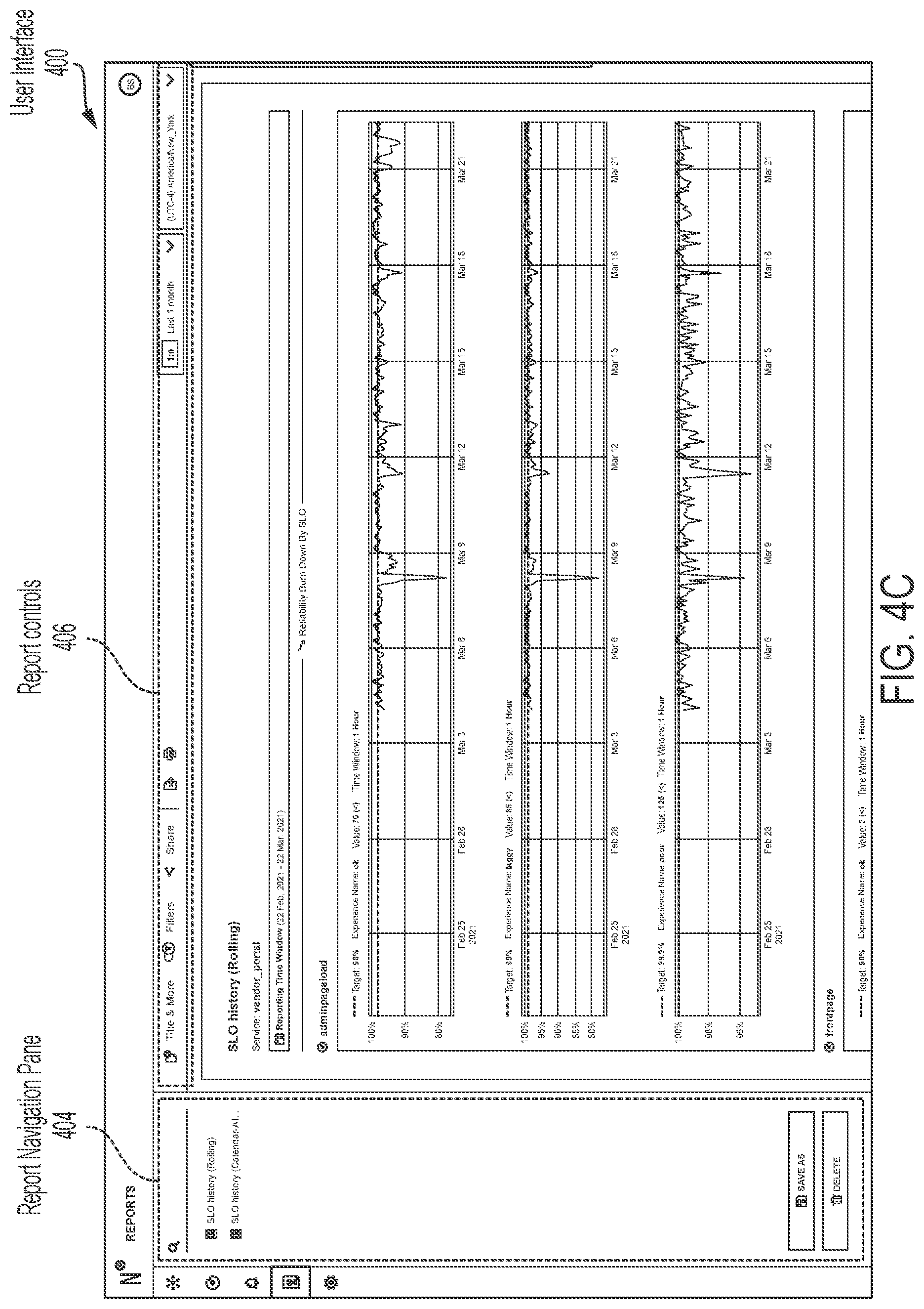 Patent US12101235 Figure 13 – Service level objective platform