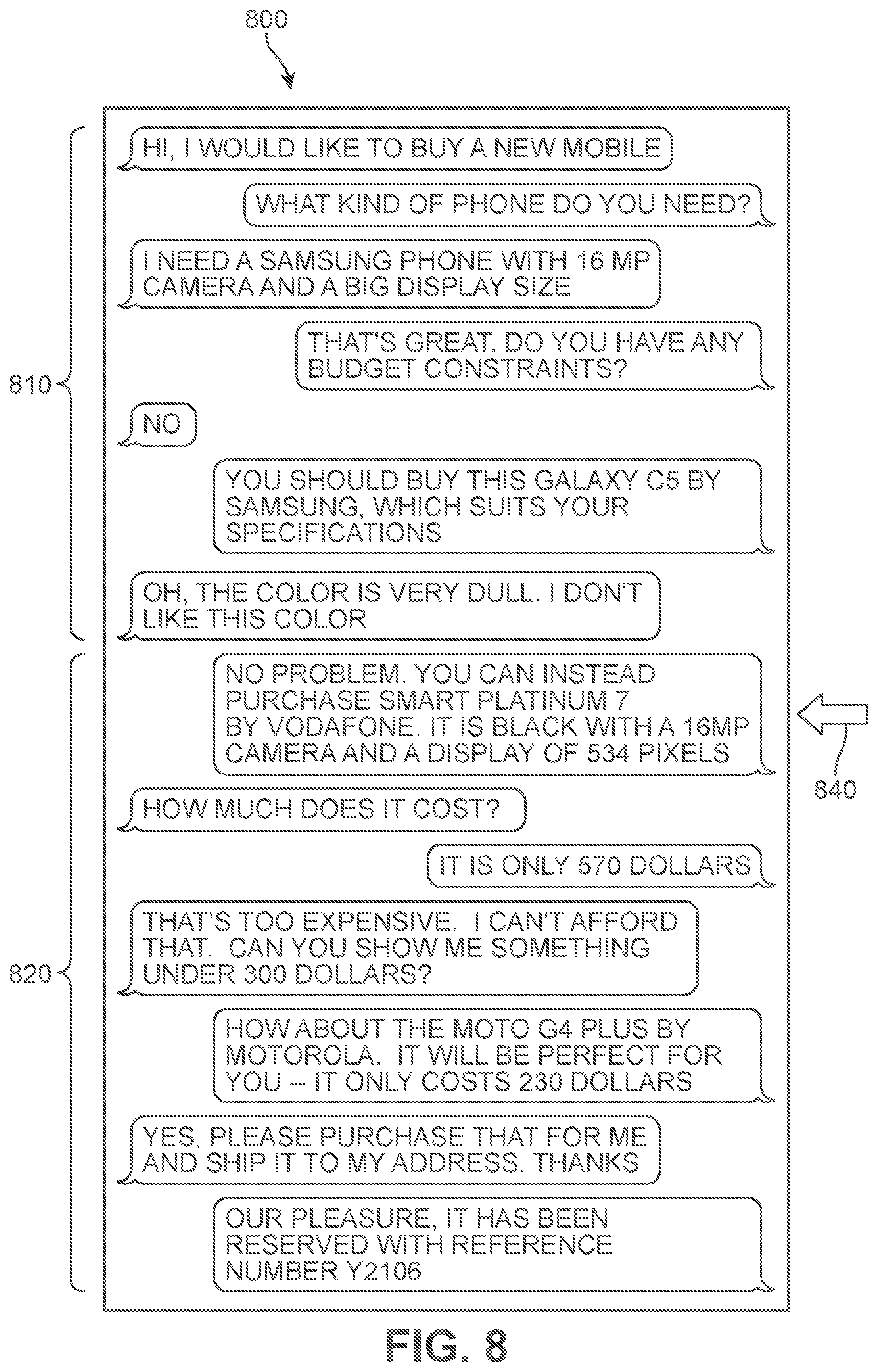 Patent US12101279 Figure 14 – Dynamic goal-oriented dialogue with virtual agents