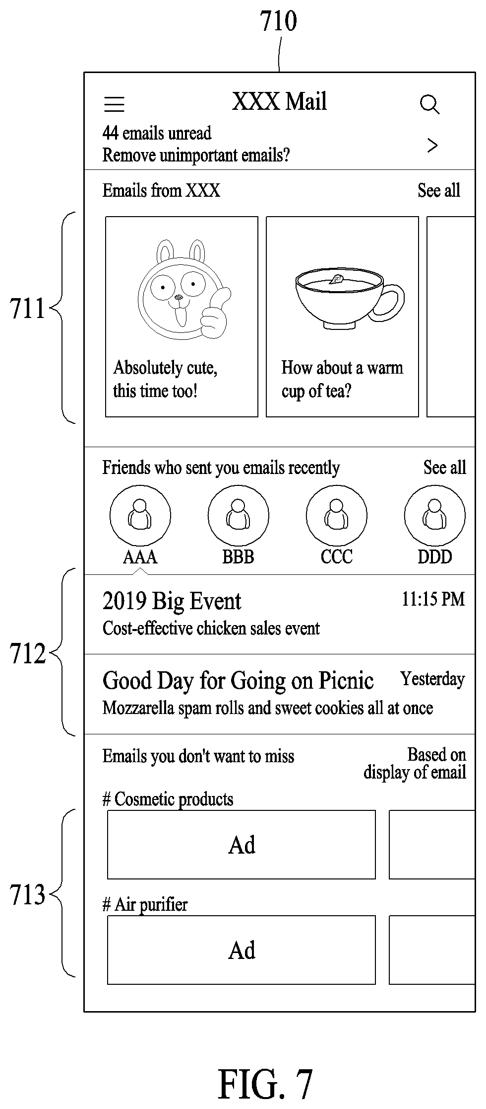Patent US12101288 Figure 7 – Method and apparatus for providing email service