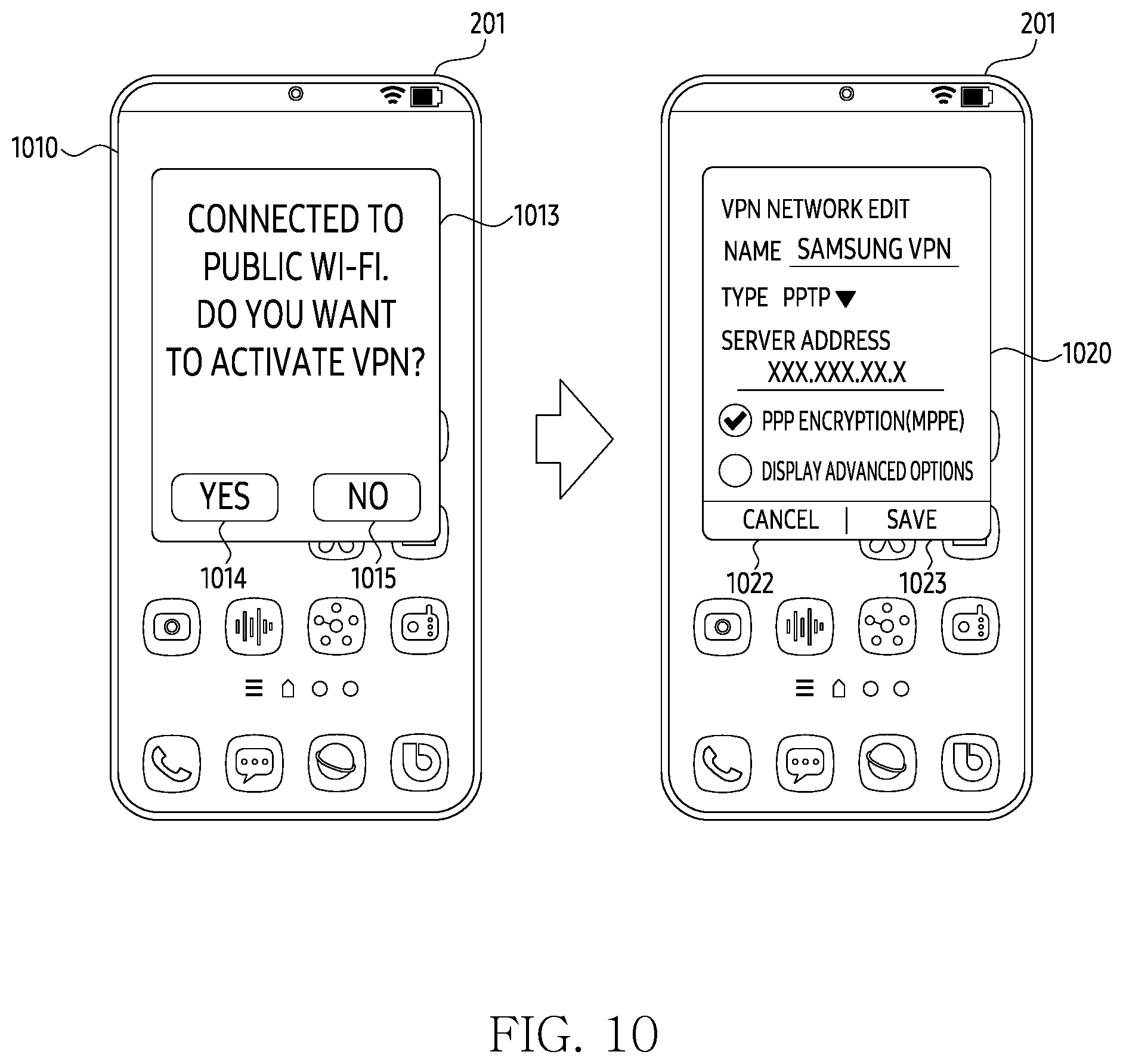Patent US12101298 Figure 14 – Electronic device, method, and computer readable storage medium for communicating through virtual private network