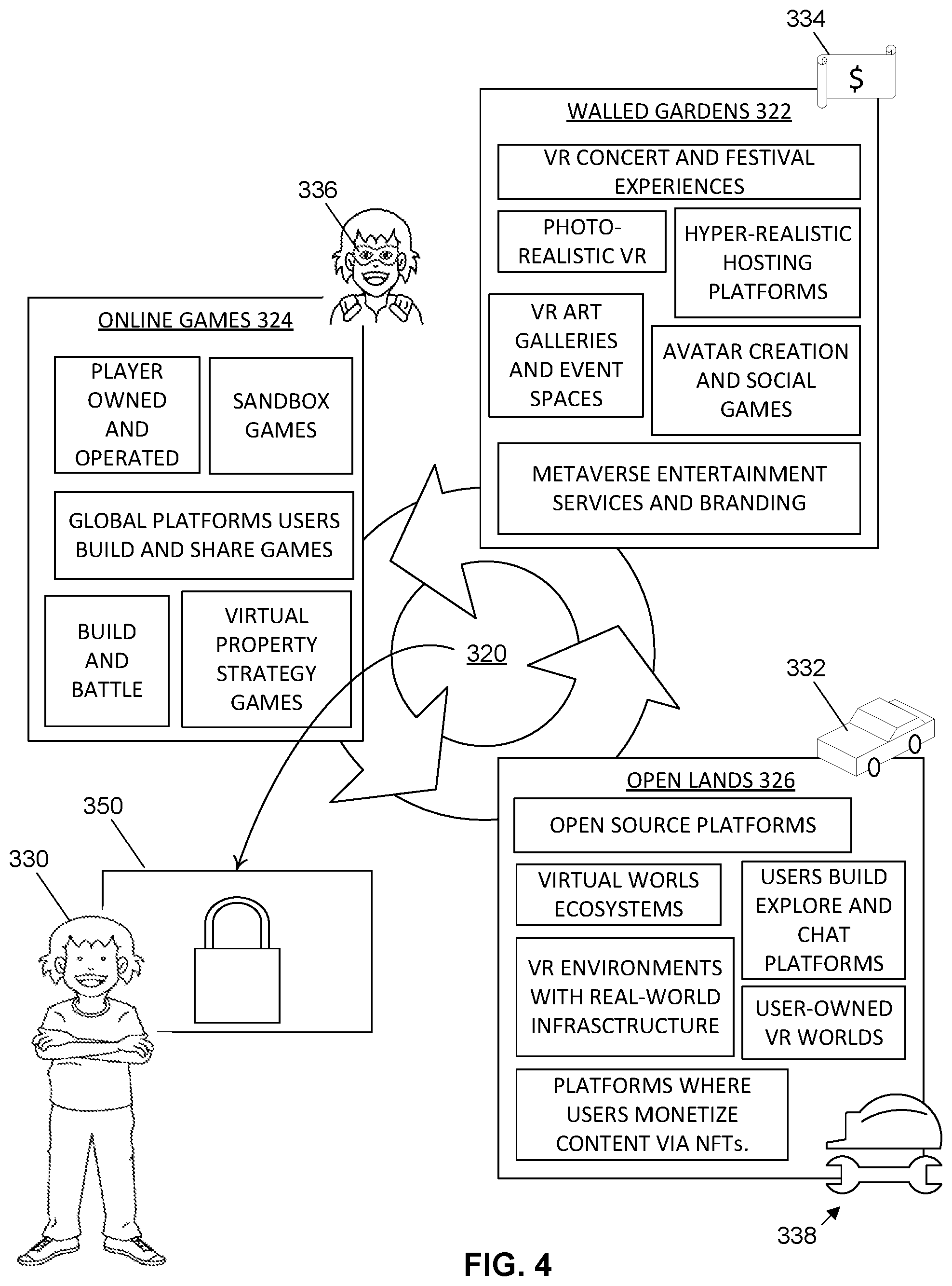 Patent US12101303 Figure 4 – Secure packet record in multi-source VR environment