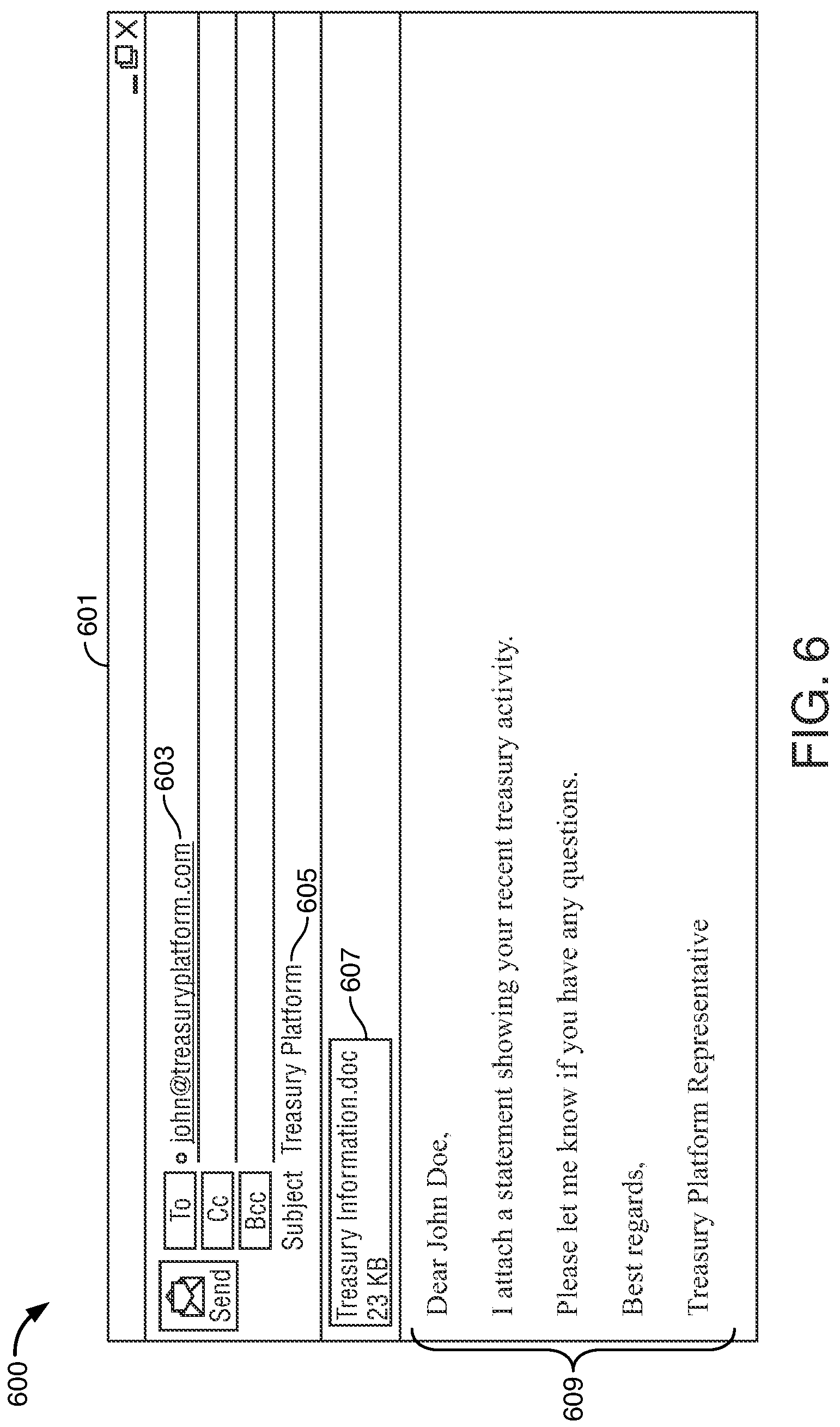 Patent US12101304 Figure 6 – On-demand secure email transformation