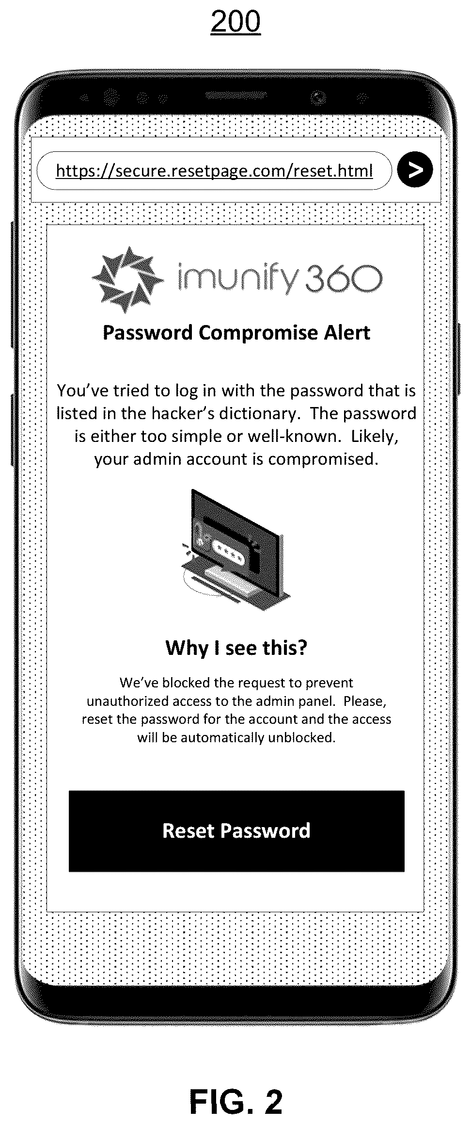 Patent US12101315 Figure 2 – Systems and methods for rapid password compromise evaluation