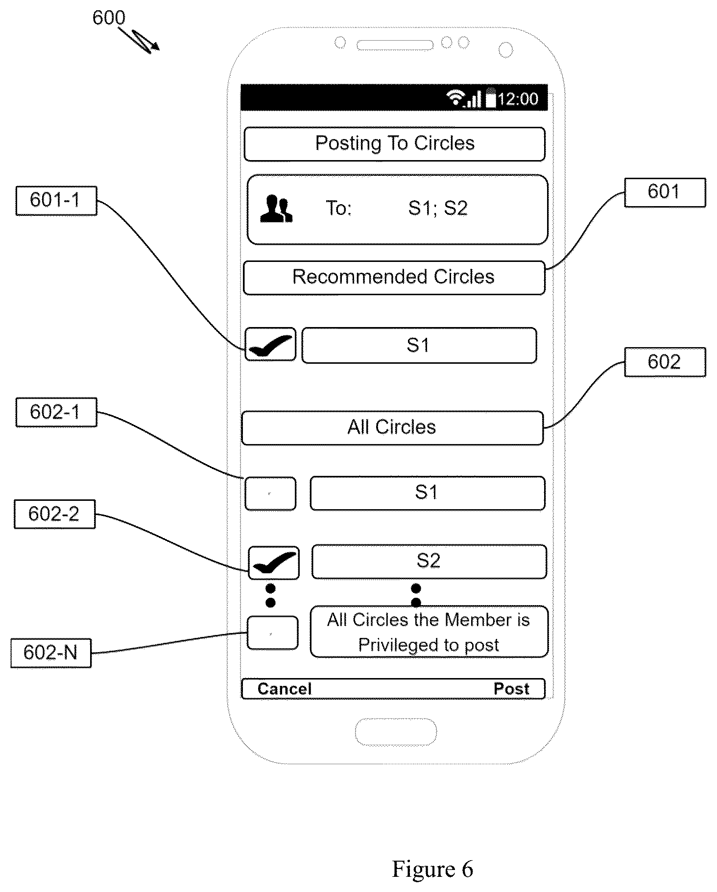 Patent US12101331 Figure 6 – Method and a system for a secure hierarchical communication