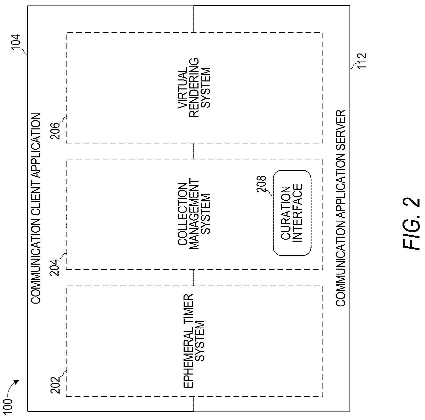 Patent US12101360 Figure 2 – Virtual interaction session to facilitate augmented reality based communication between multiple users