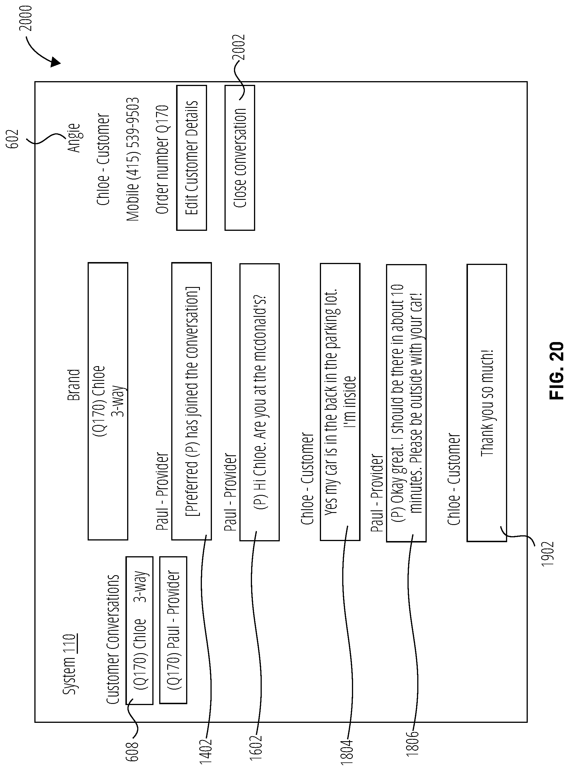 Patent US12101362 Figure 16 – Dynamic provisioning for multiparty conversations across service delivery networks on a single communication channel