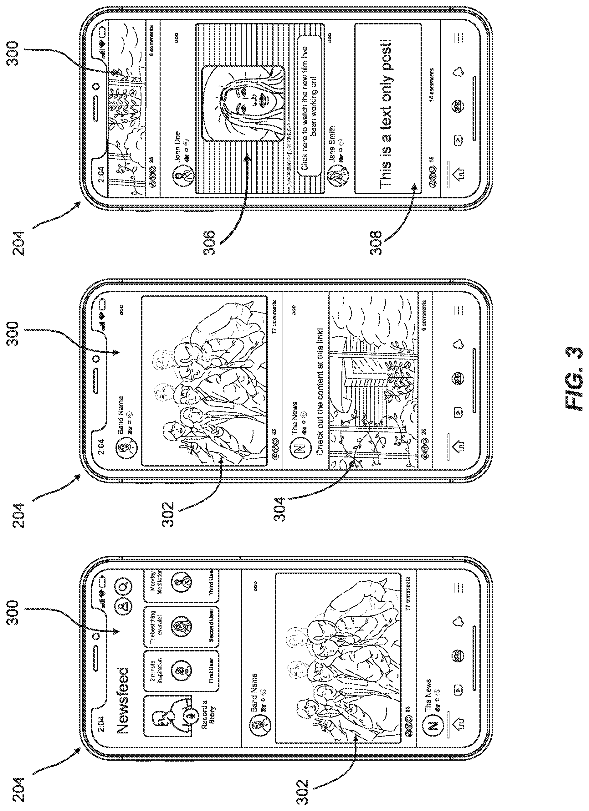 Patent US12101383 Figure 3 – Systems and methods for prioritizing digital social media posts within a social media interface