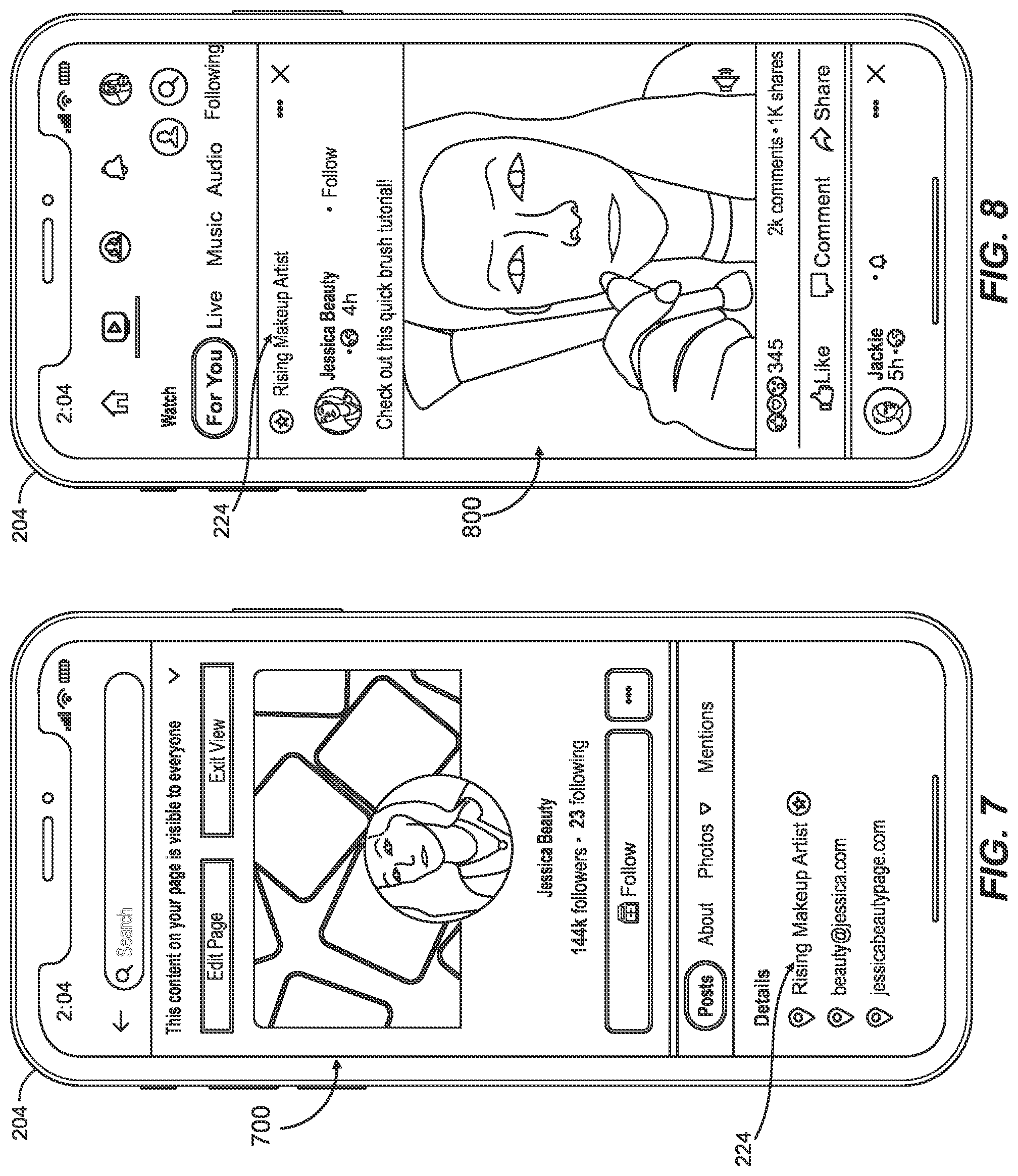 Patent US12101383 Figure 7 – Systems and methods for prioritizing digital social media posts within a social media interface