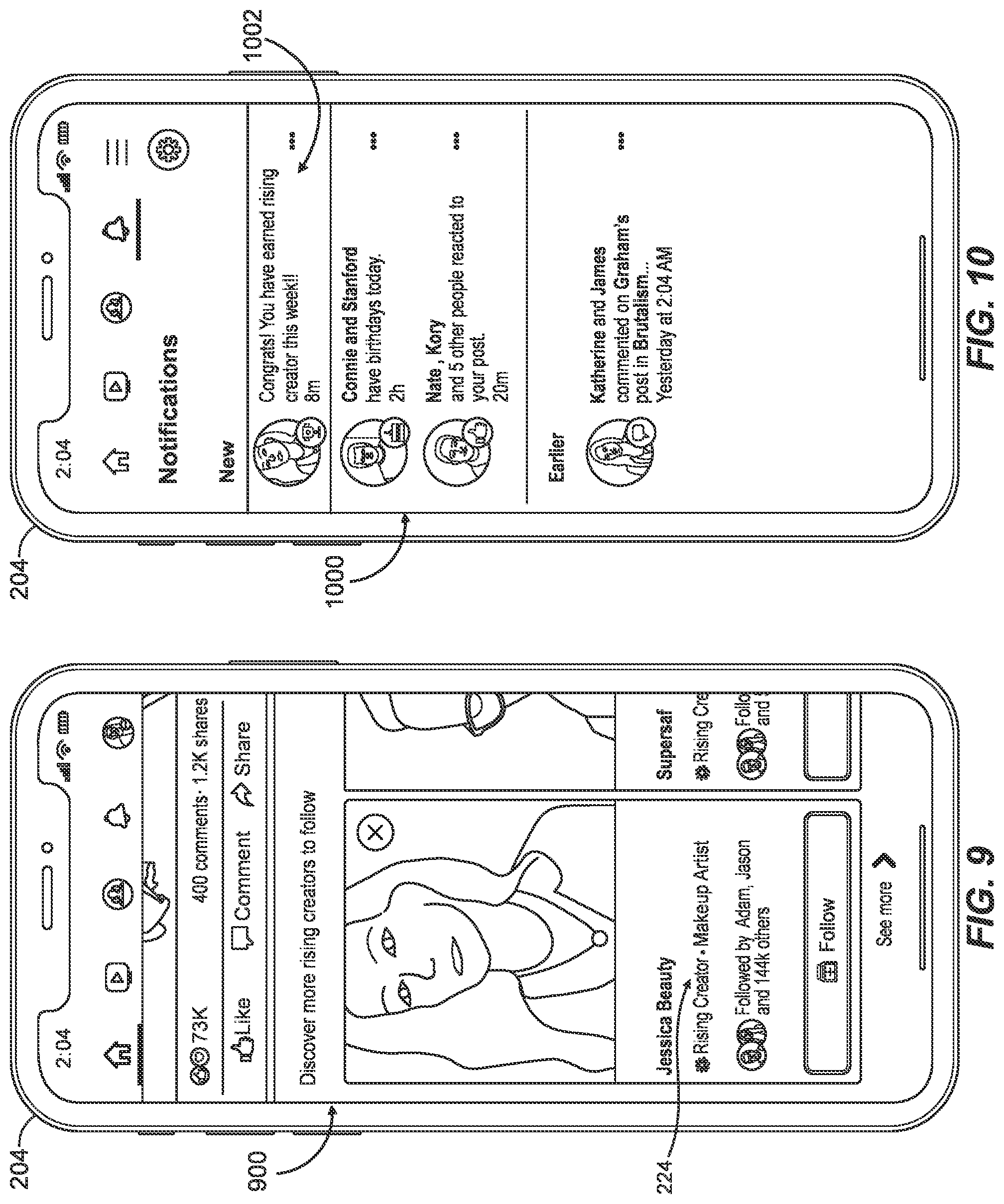 Patent US12101383 Figure 8 – Systems and methods for prioritizing digital social media posts within a social media interface