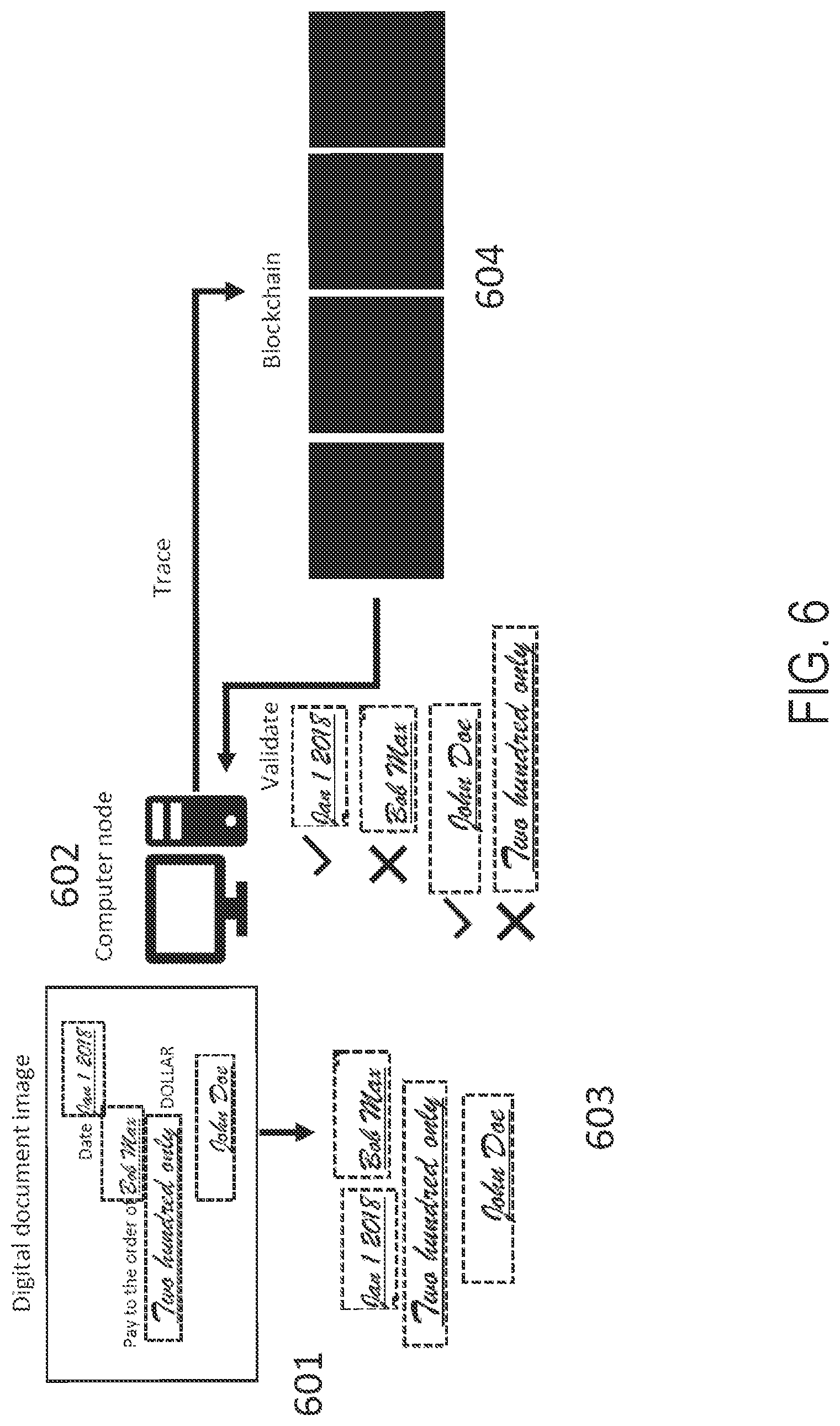 Patent US12101411 Figure 6 – System and method for decentralized digital structured data storage, management, and authentication using blockchain