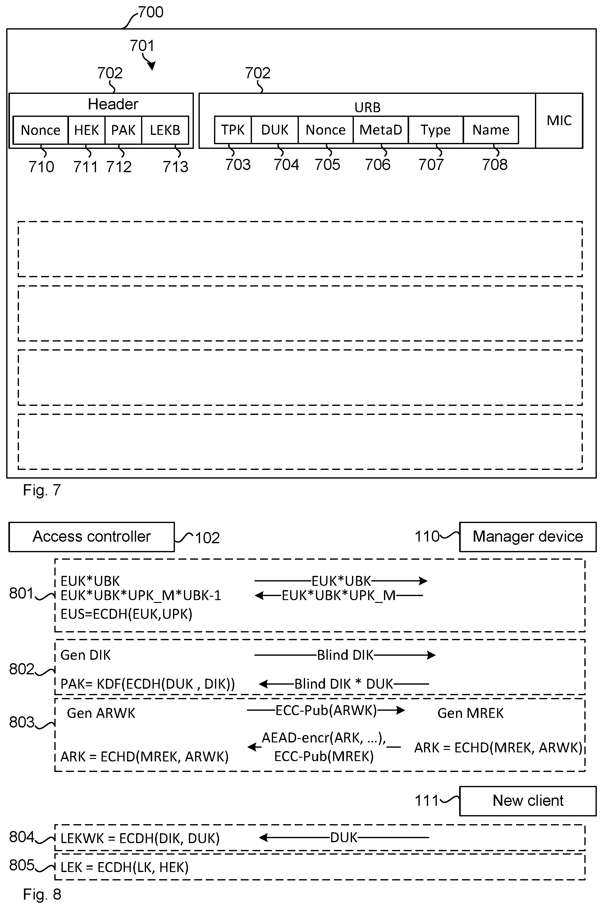 Patent US12101418 Figure 8 – Cryptographic keys for authorization requests from a data storage device