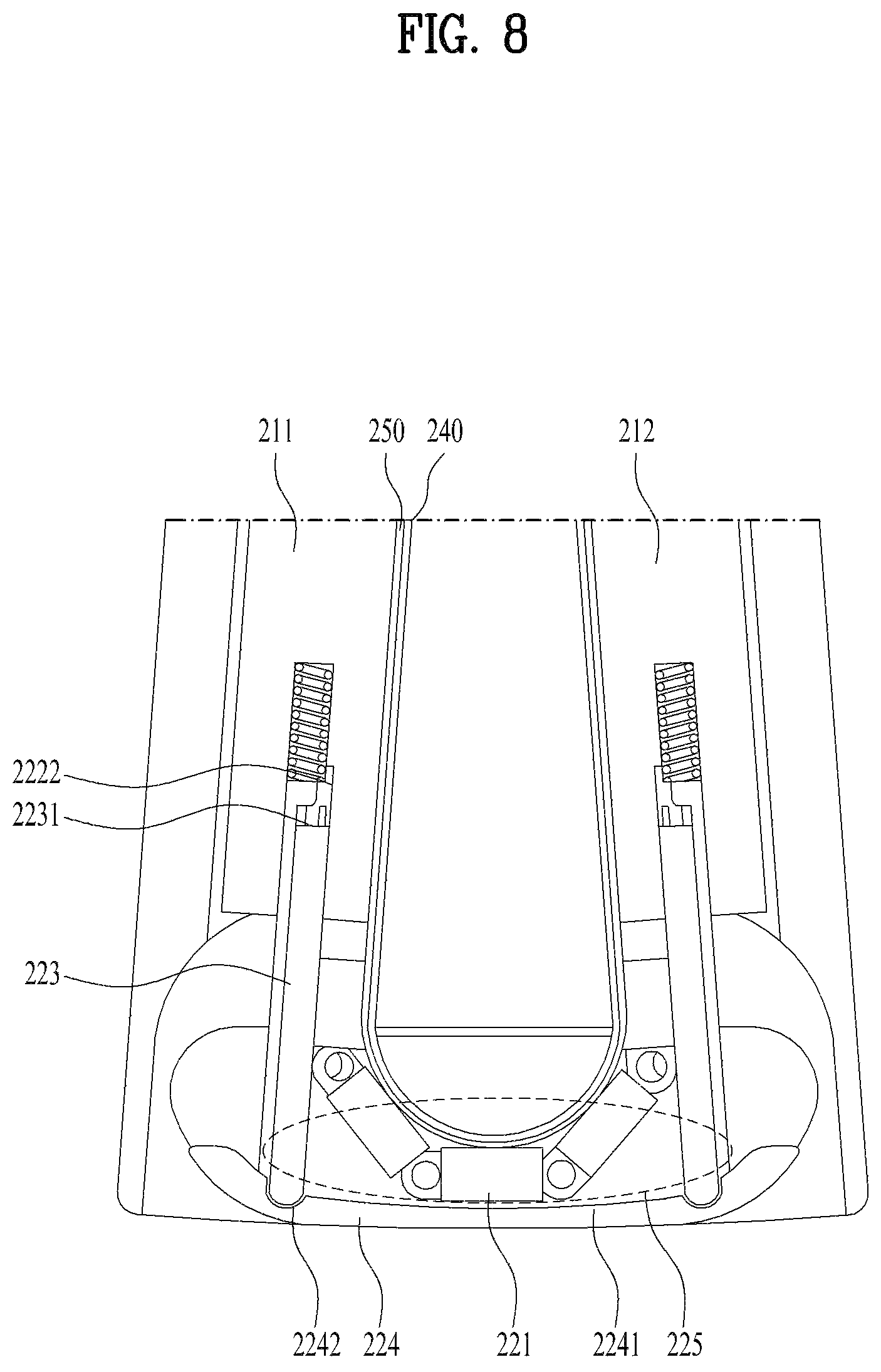 Patent US12101420 Figure 8 – Mobile terminal