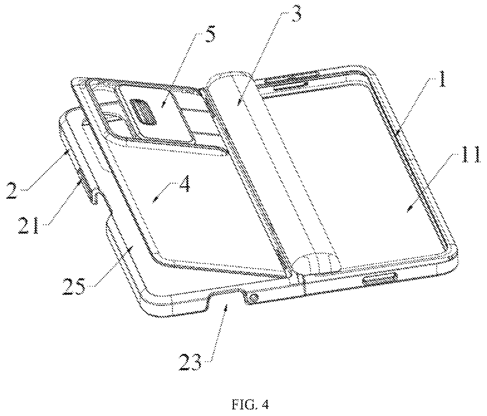 Patent US12101421 Figure 4 – Electronic-device protective shell