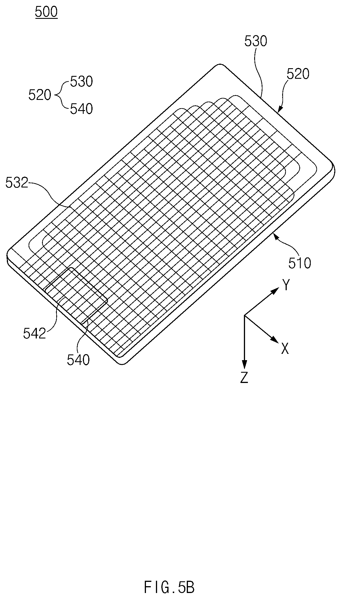 Patent US12101422 Figure 6 – Electronic device including sensor panel