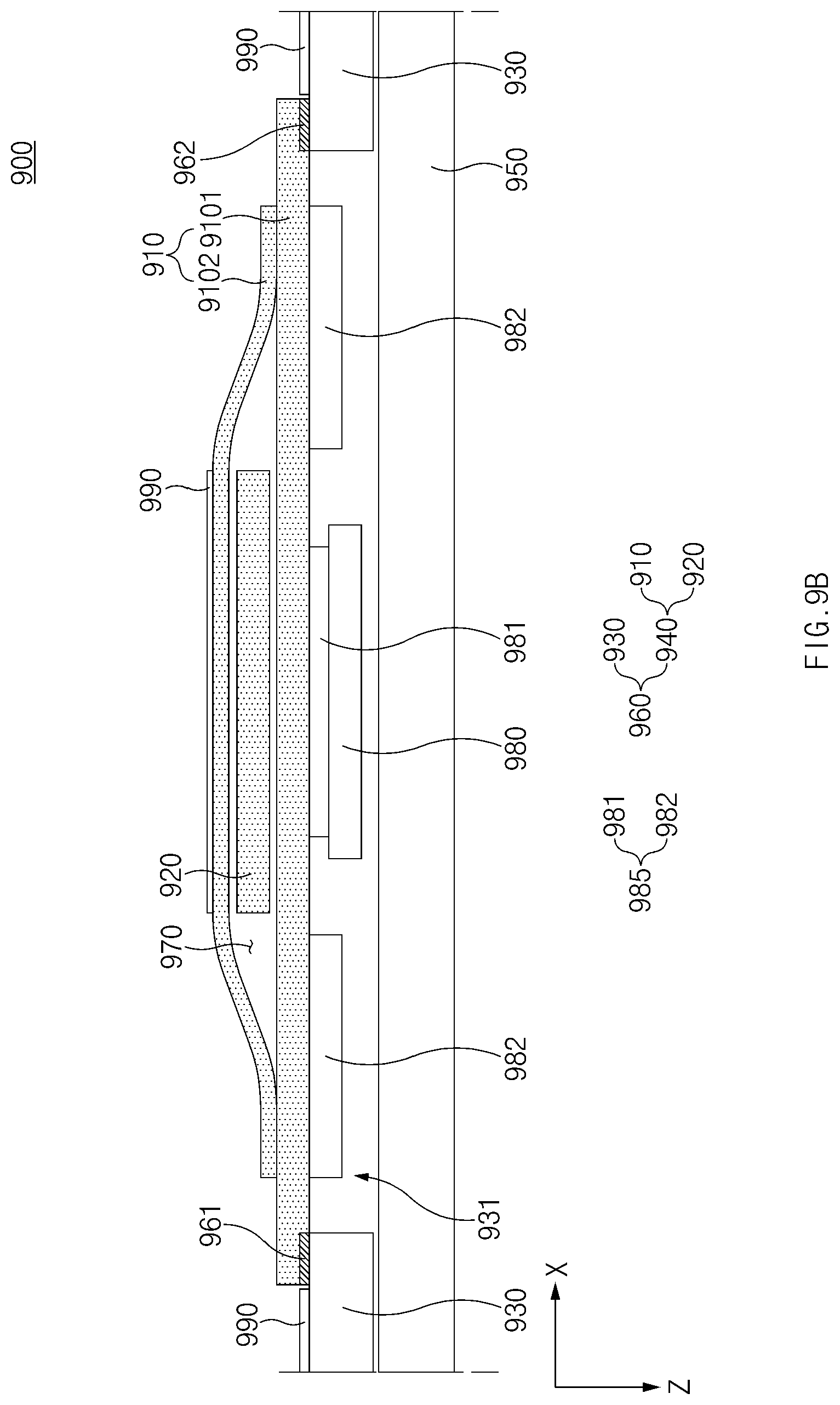 Patent US12101422 Figure 13 – Electronic device including sensor panel
