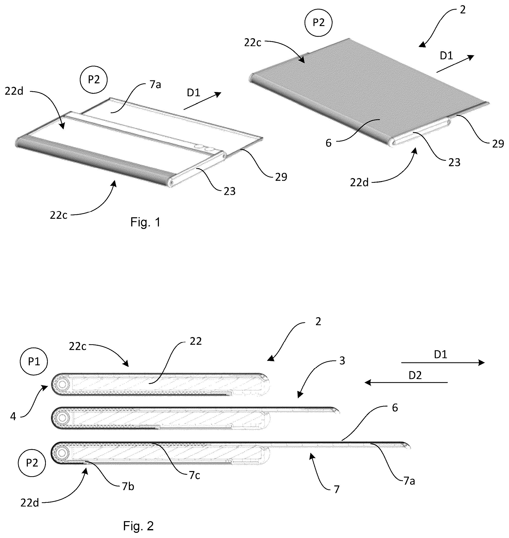 Patent US12101423 Figure 1 – Rolling display arrangement for electronic device