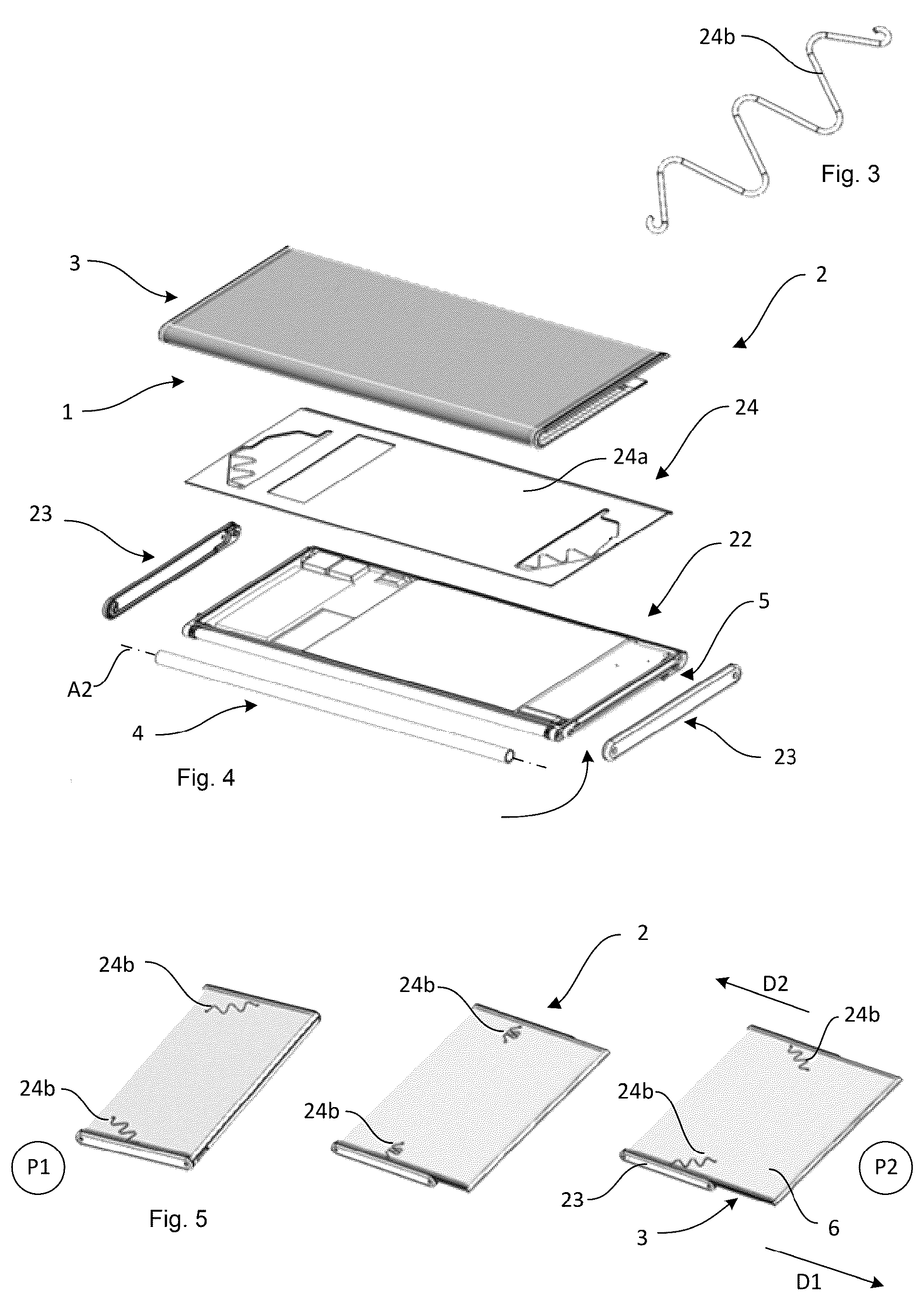 Patent US12101423 Figure 2 – Rolling display arrangement for electronic device