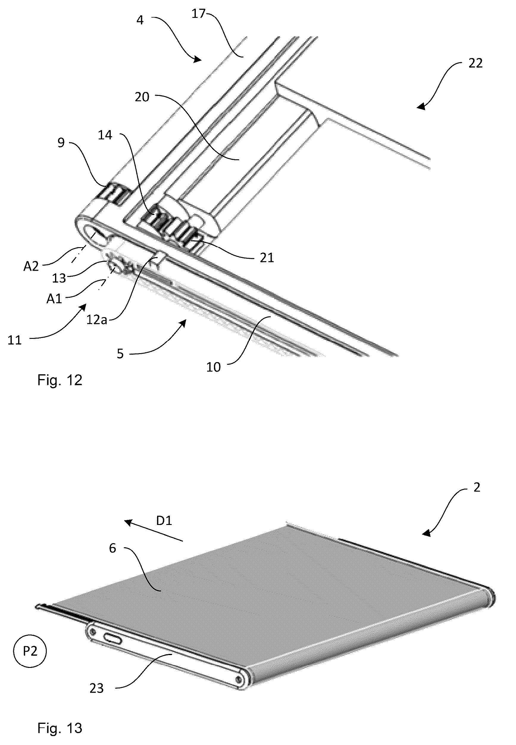 Patent US12101423 Figure 5 – Rolling display arrangement for electronic device