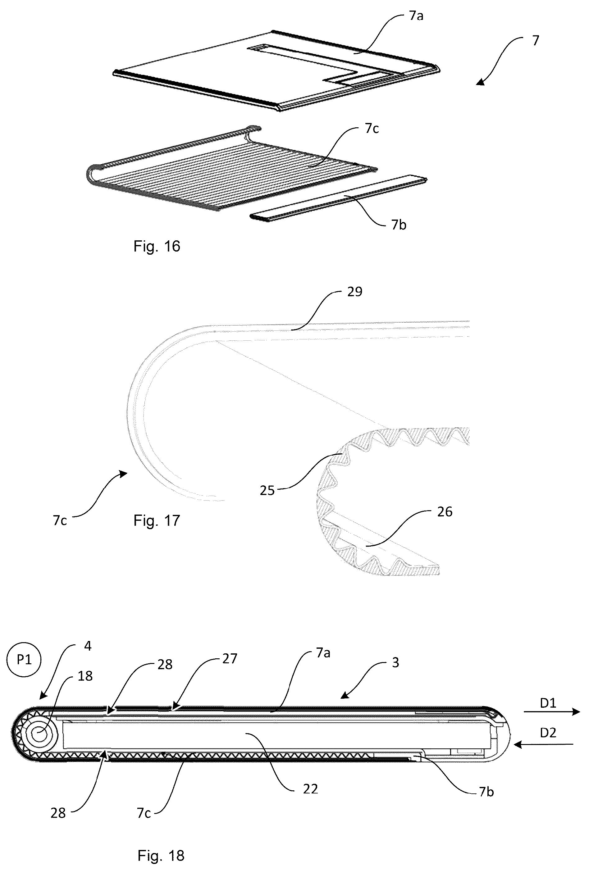 Patent US12101423 Figure 7 – Rolling display arrangement for electronic device