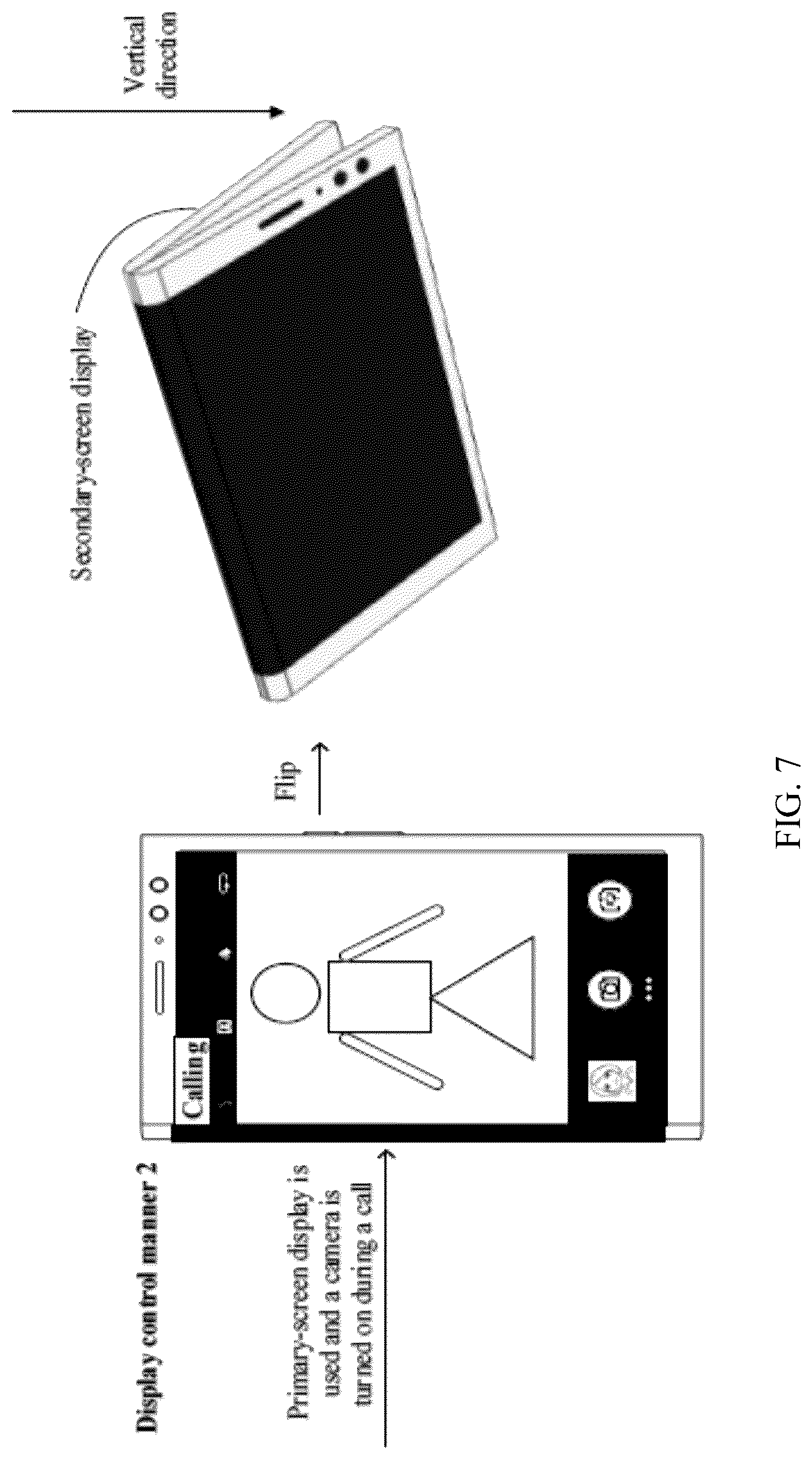 Patent US12101424 Figure 8 – Electronic device having foldable screen and display method