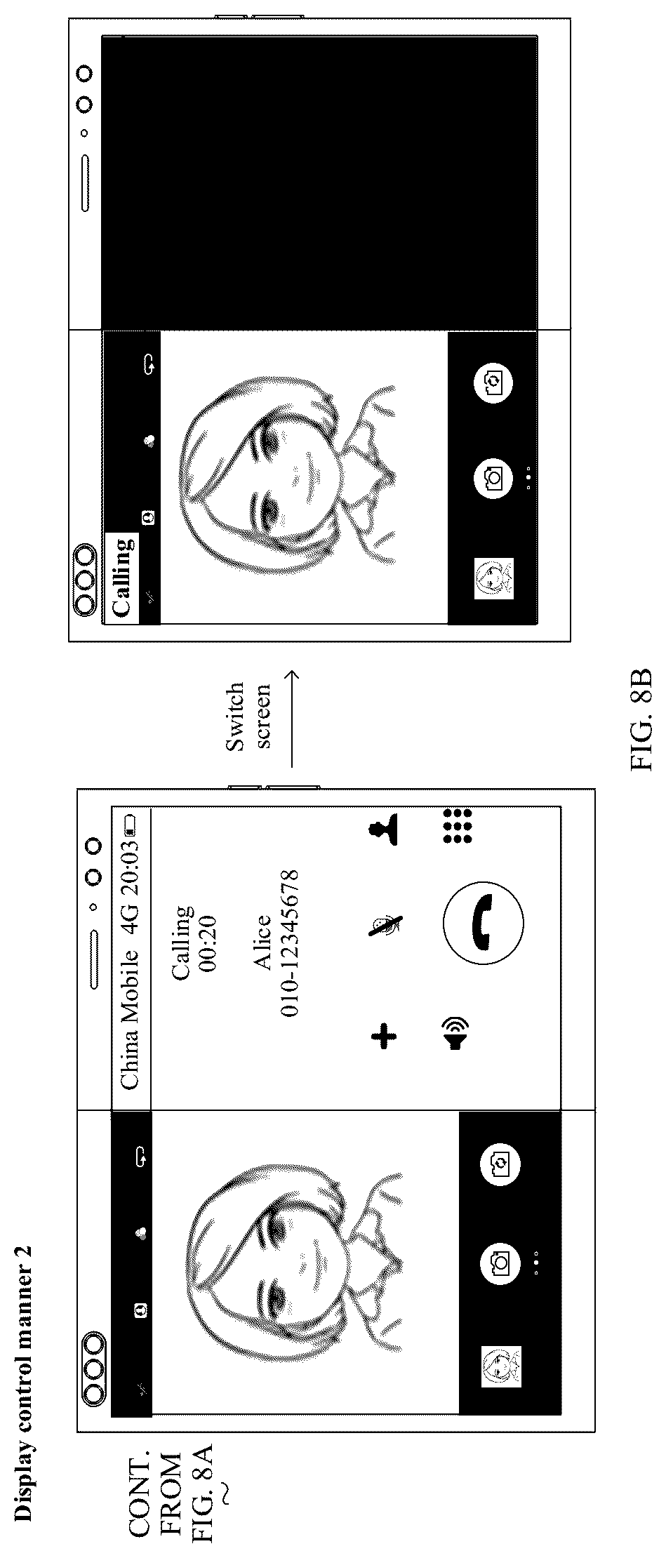 Patent US12101424 Figure 10 – Electronic device having foldable screen and display method