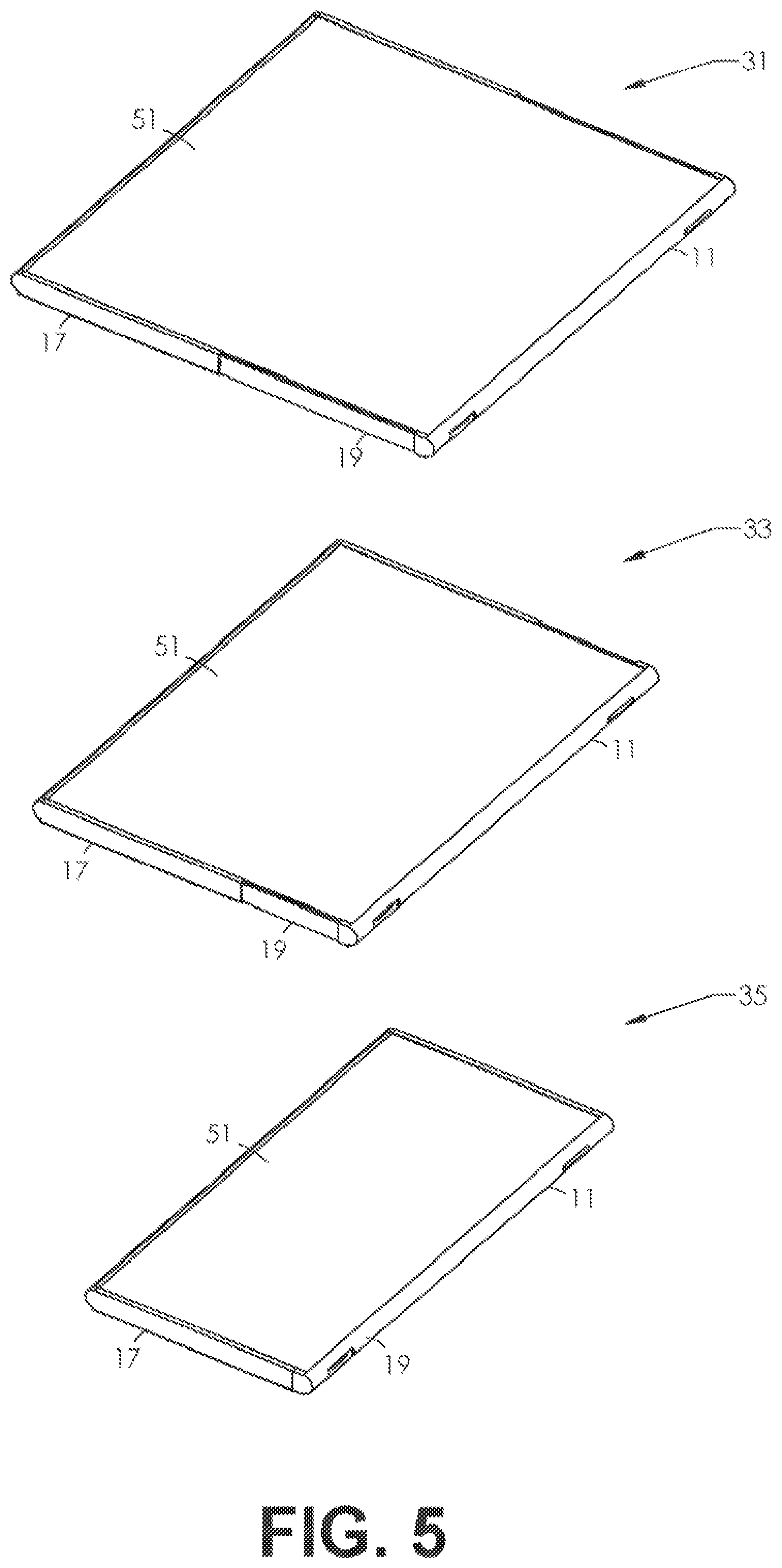Patent US12101425 Figure 5 – Expandable display mobile device with a timing belt drive