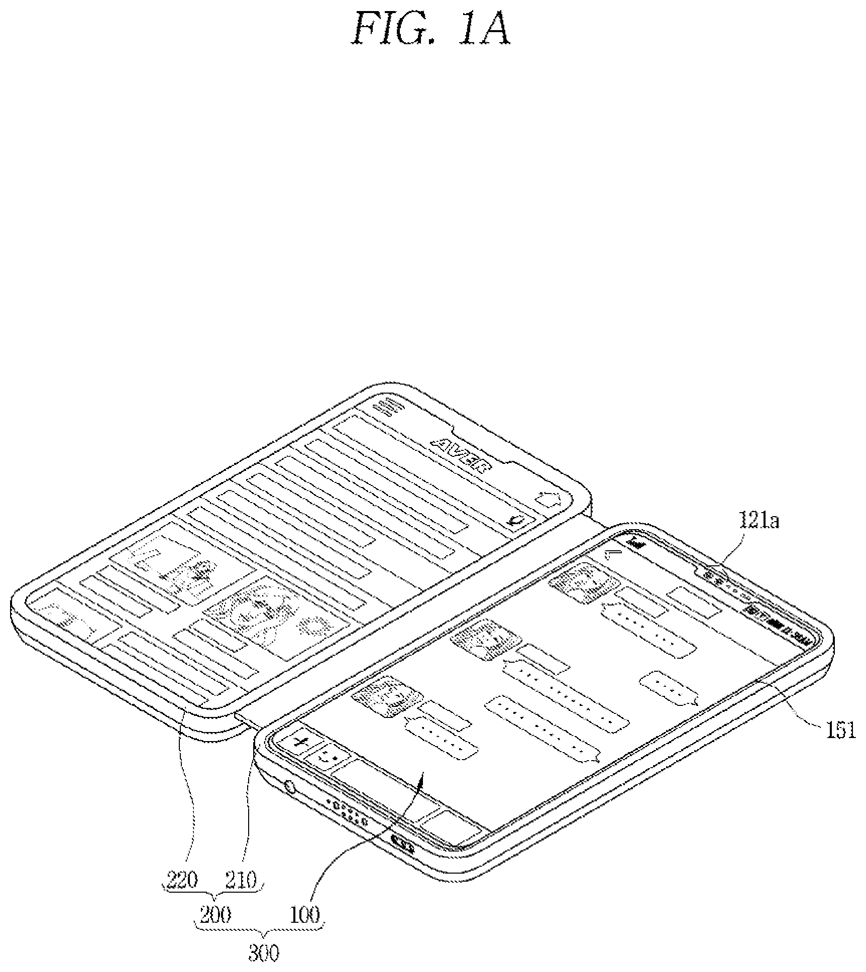 Patent US12101427 Figure 1 – Mobile terminal, electronic device comprising mobile terminal, and method for controlling electronic device
