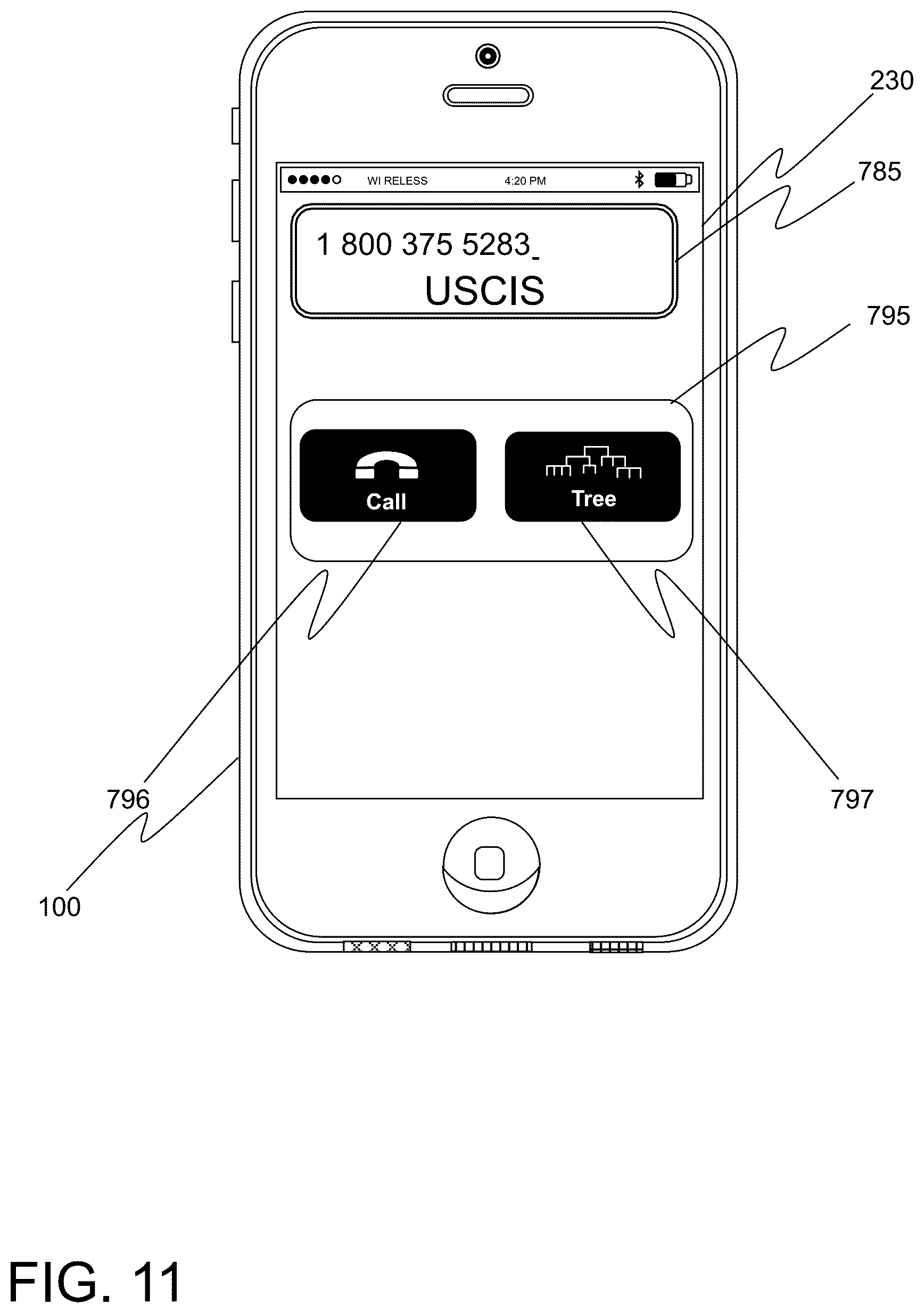 Patent US12101437 Figure 11 – Message transmission using an IVR system