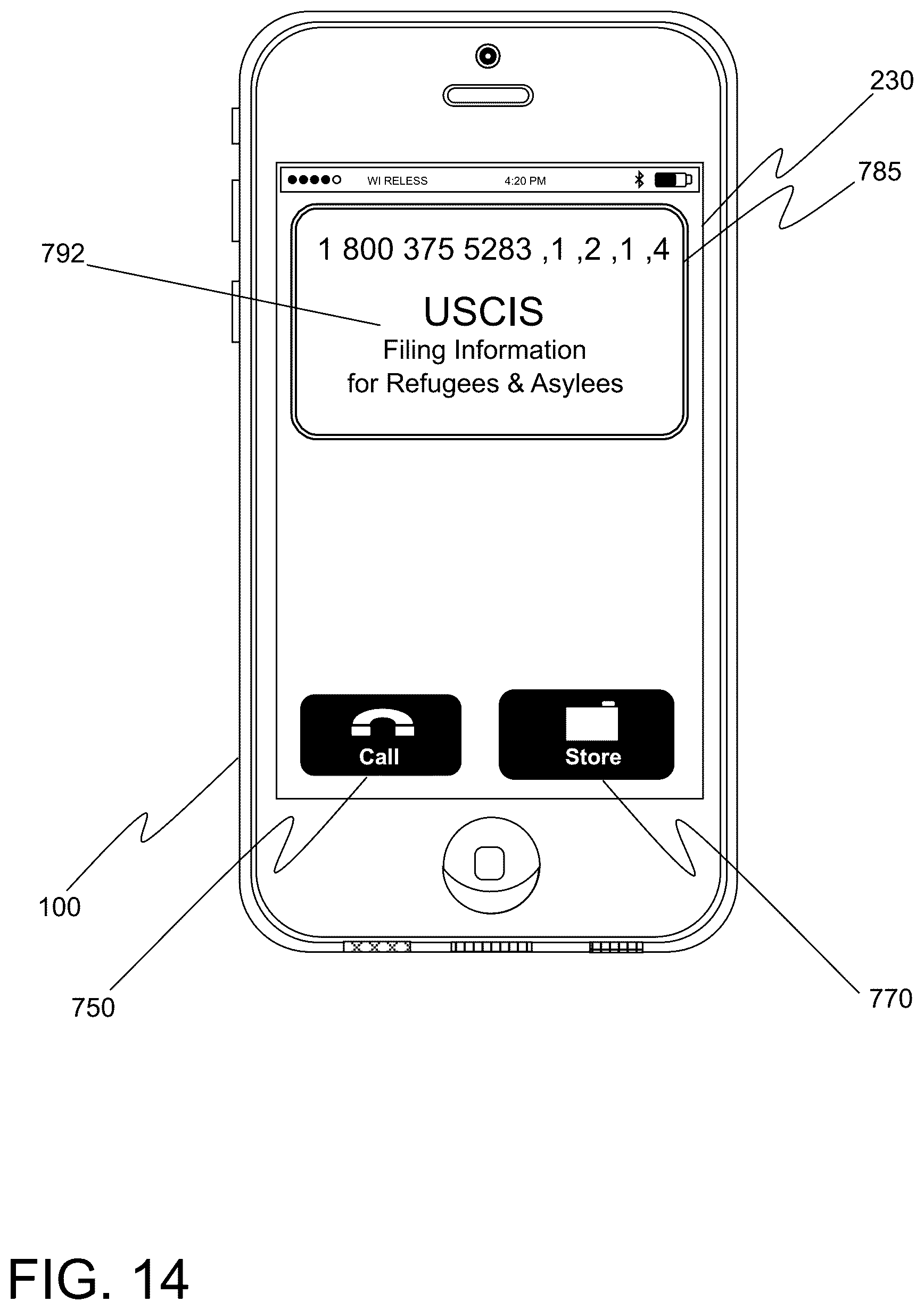 Patent US12101437 Figure 14 – Message transmission using an IVR system