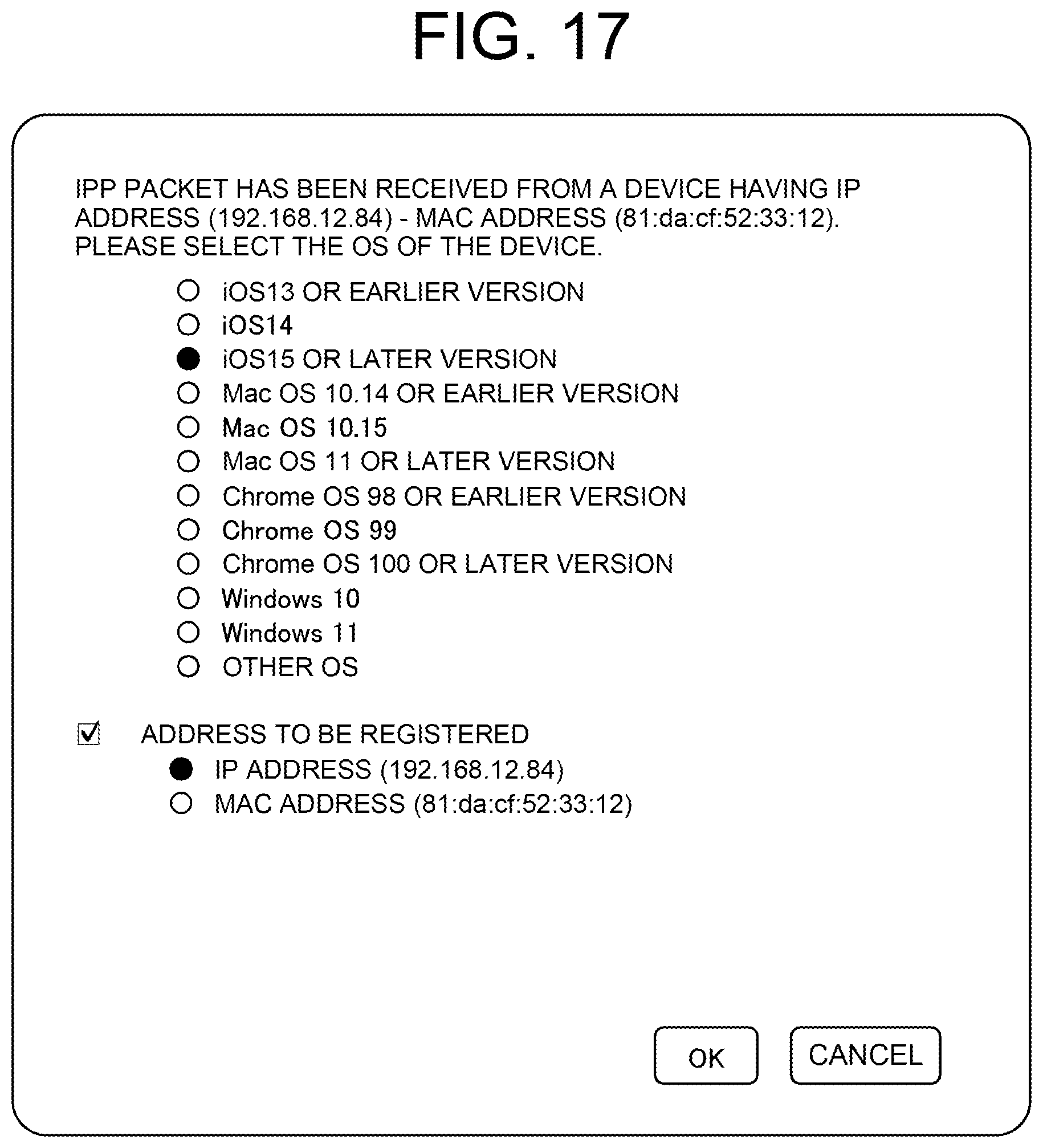Patent US12101445 Figure 14 – Image forming apparatus and method of controlling image forming apparatus which adapt to various OSes/IPP print functions