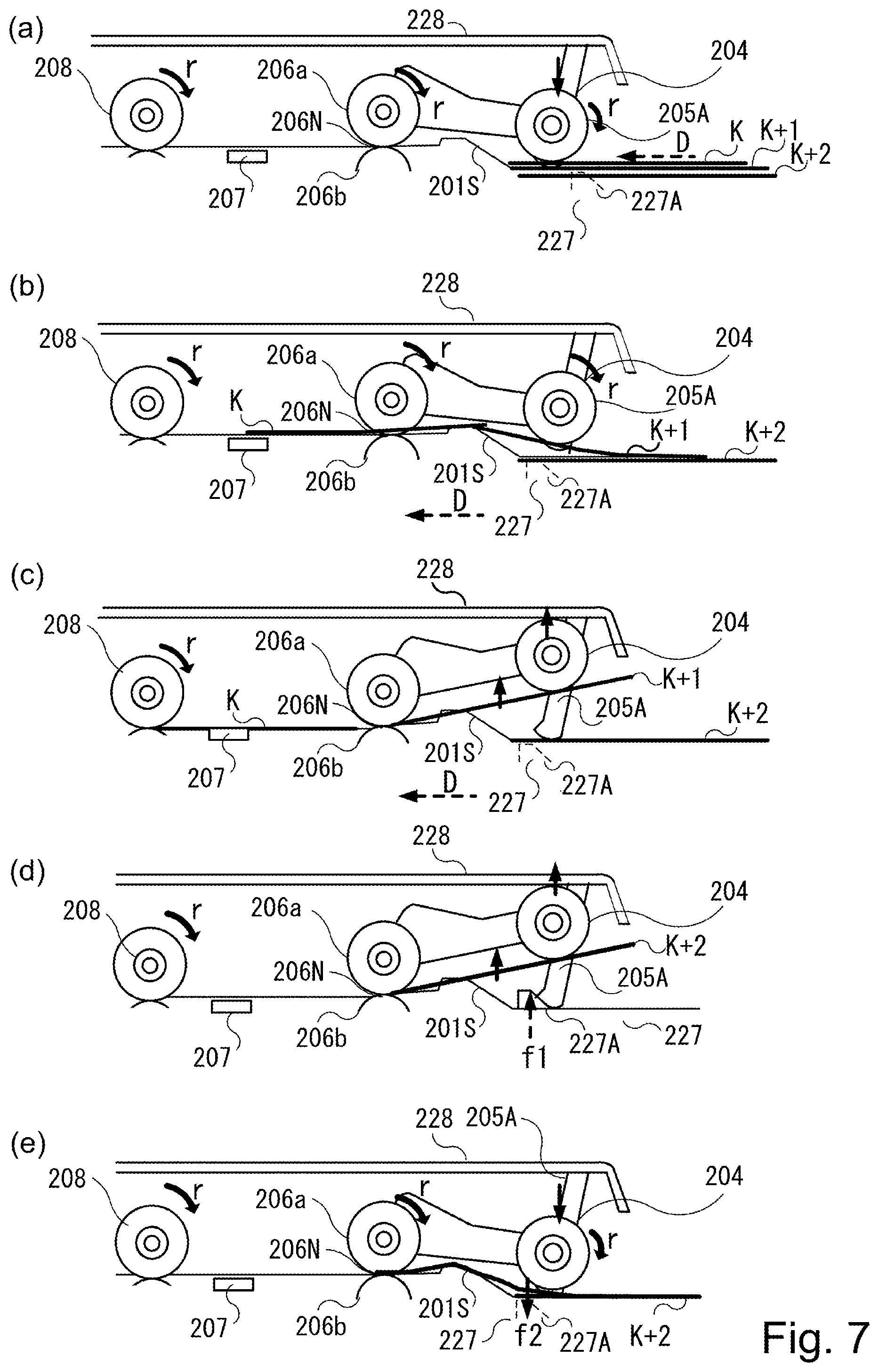 Patent US12101448 Figure 7 – Document feeding apparatus, image reading apparatus, and image forming apparatus