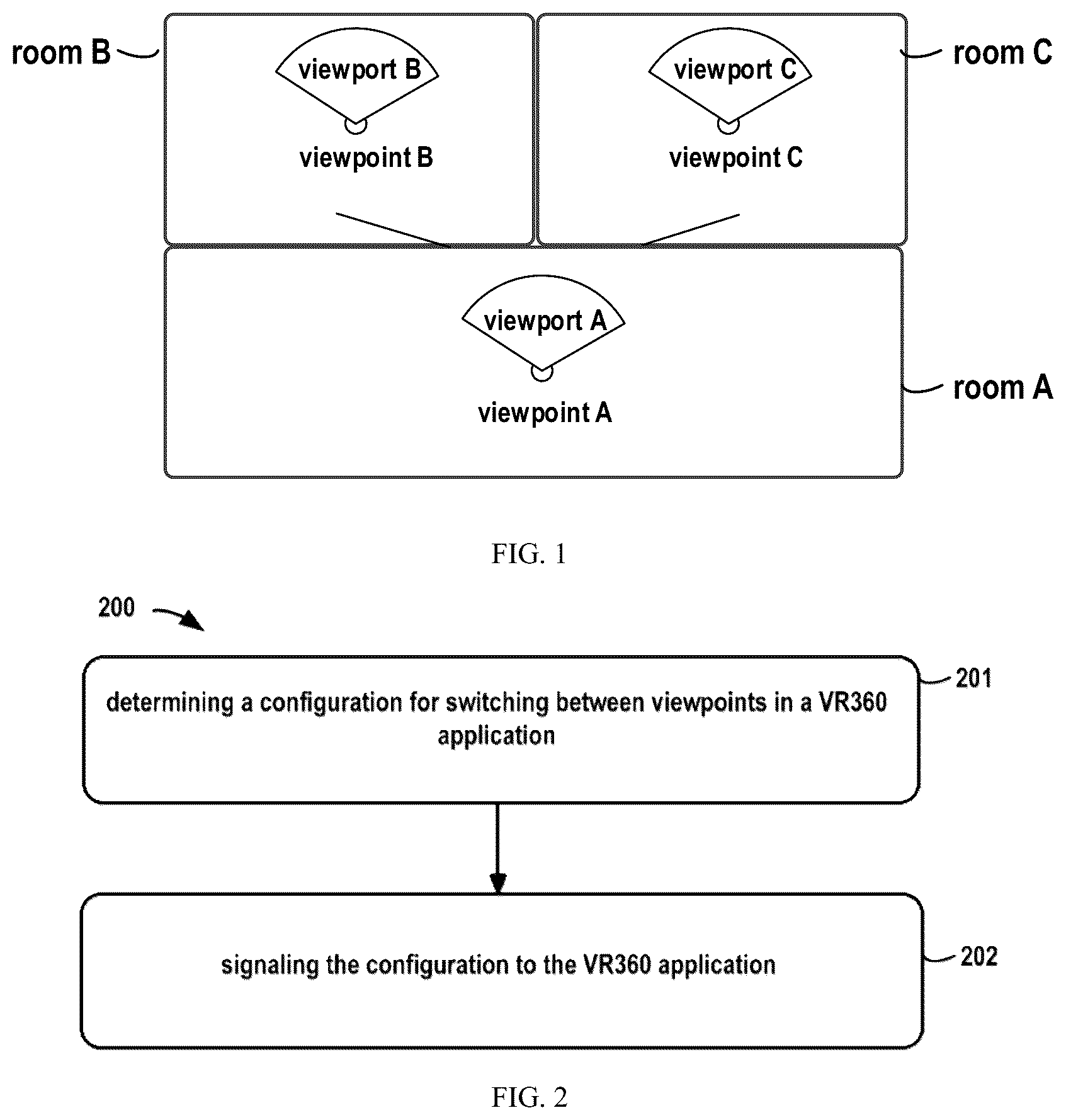 Patent US12101453 Figure 1 – Method and device for transmitting viewpoint switching capabilities in a VR360 application