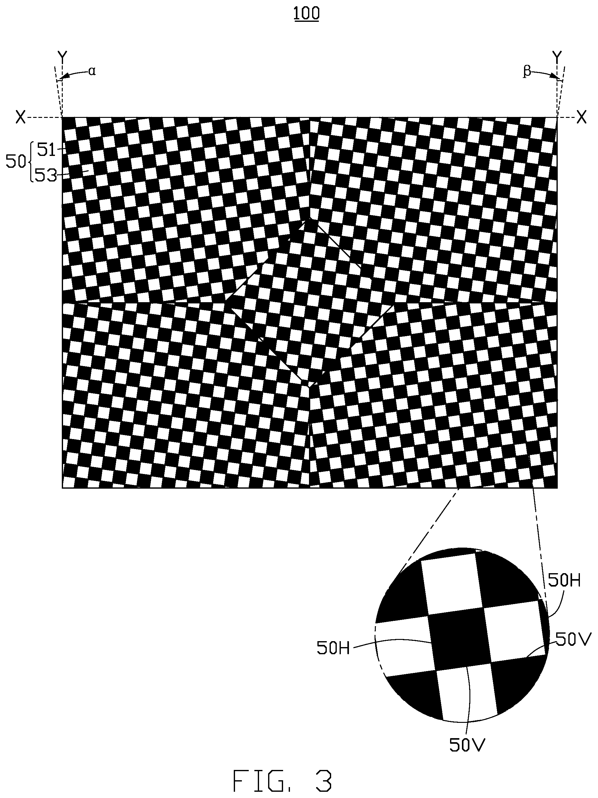 Patent US12101460 Figure 3 – Resolution test card for camera module