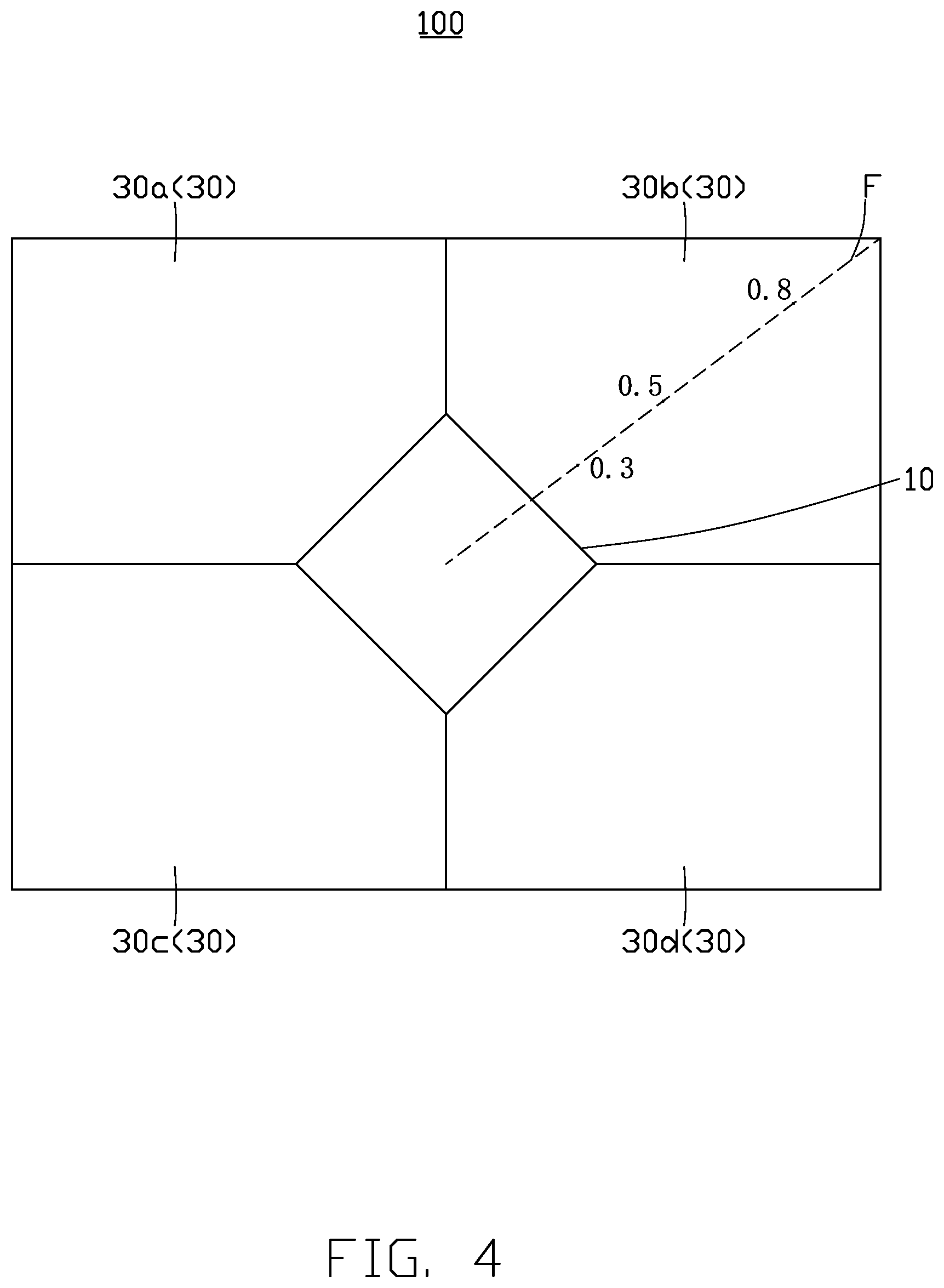 Patent US12101460 Figure 4 – Resolution test card for camera module