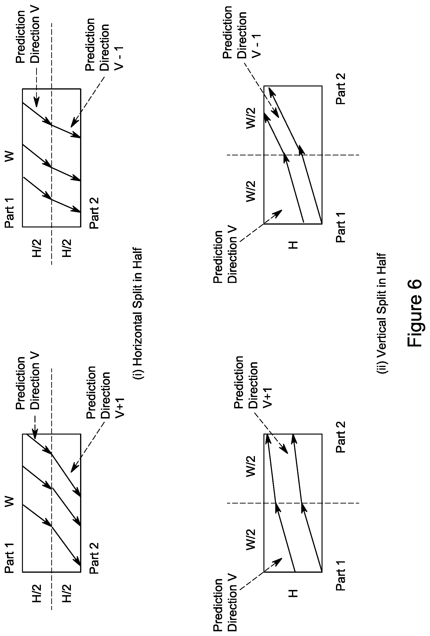 Patent US12101472 Figure 6 – Intra prediction mode partitioning