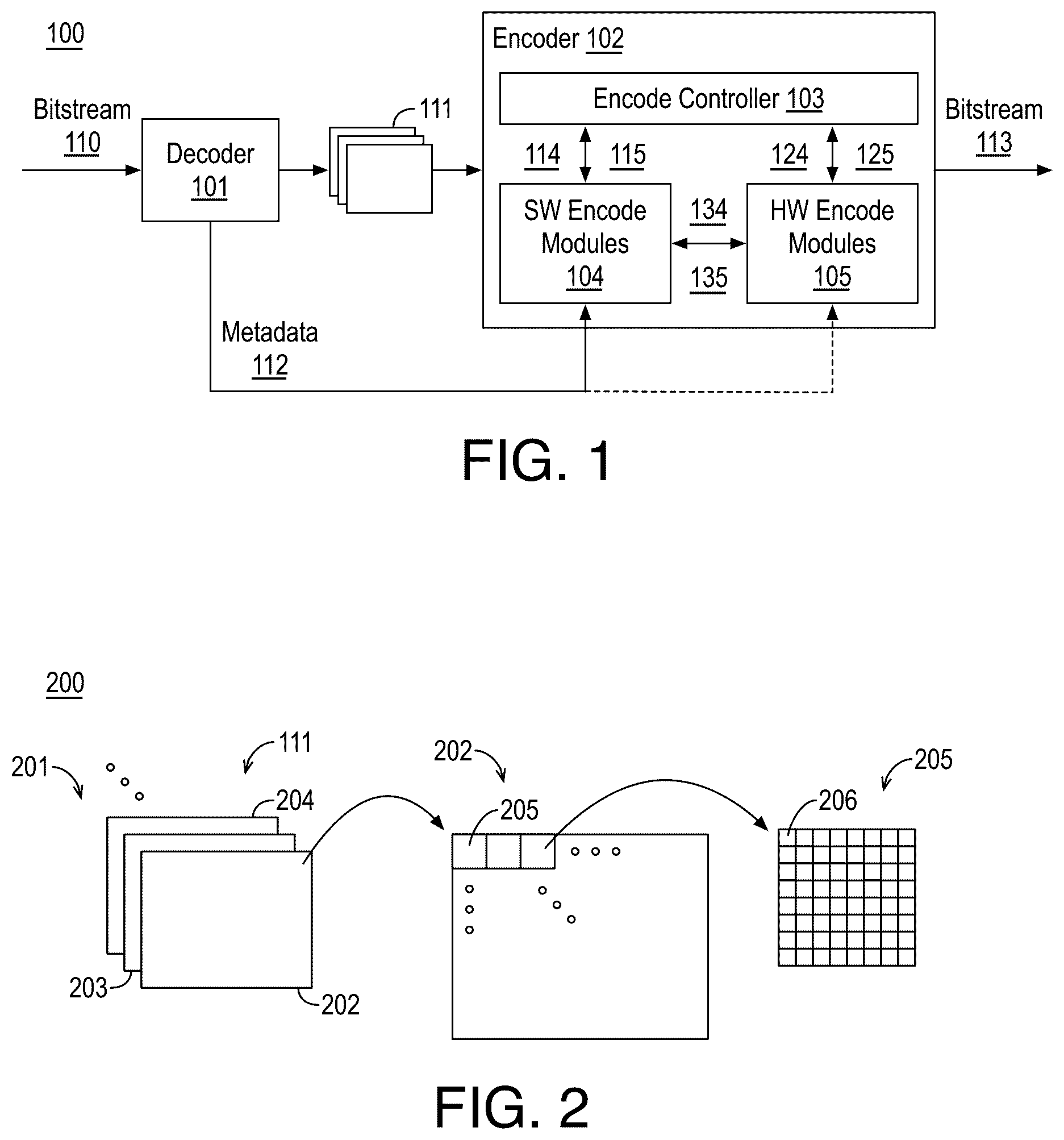 Patent US12101475 Figure 1 – Offloading video coding processes to hardware for better density-quality tradeoffs