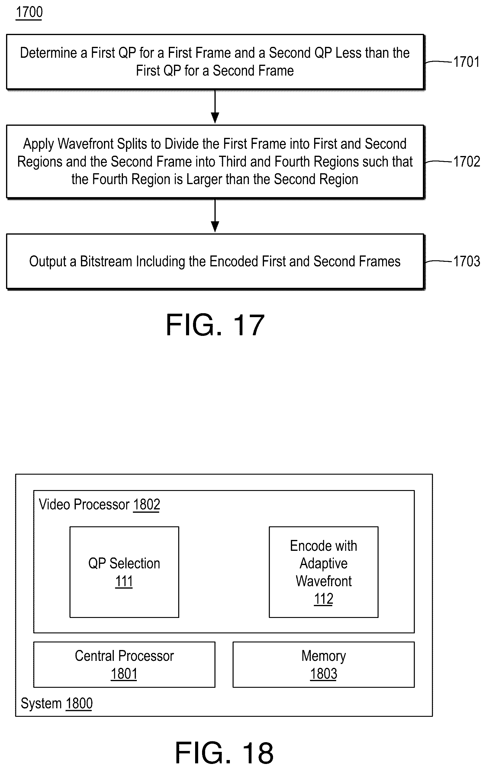 Patent US12101479 Figure 10 – Content and quality adaptive wavefront split for parallel video coding