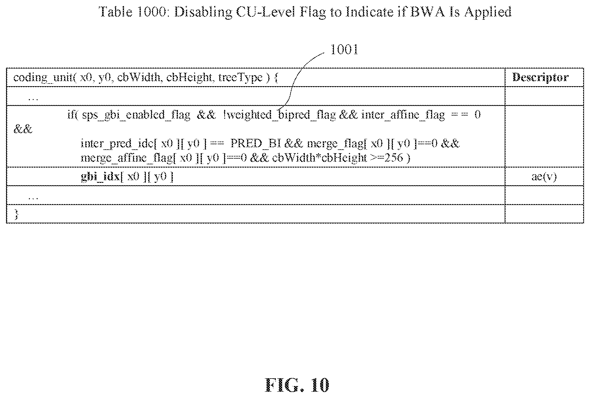 Patent US12101487 Figure 10 – Block level bi-prediction with weighted averaging