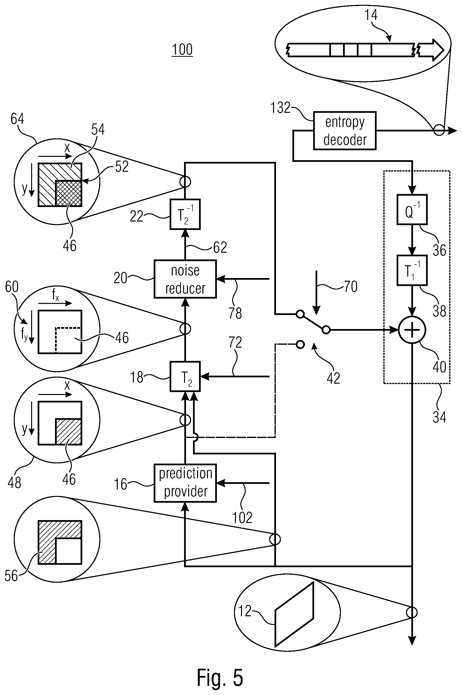 Patent US12101510 Figure 5 – Block-based predictive coding and decoding of a picture