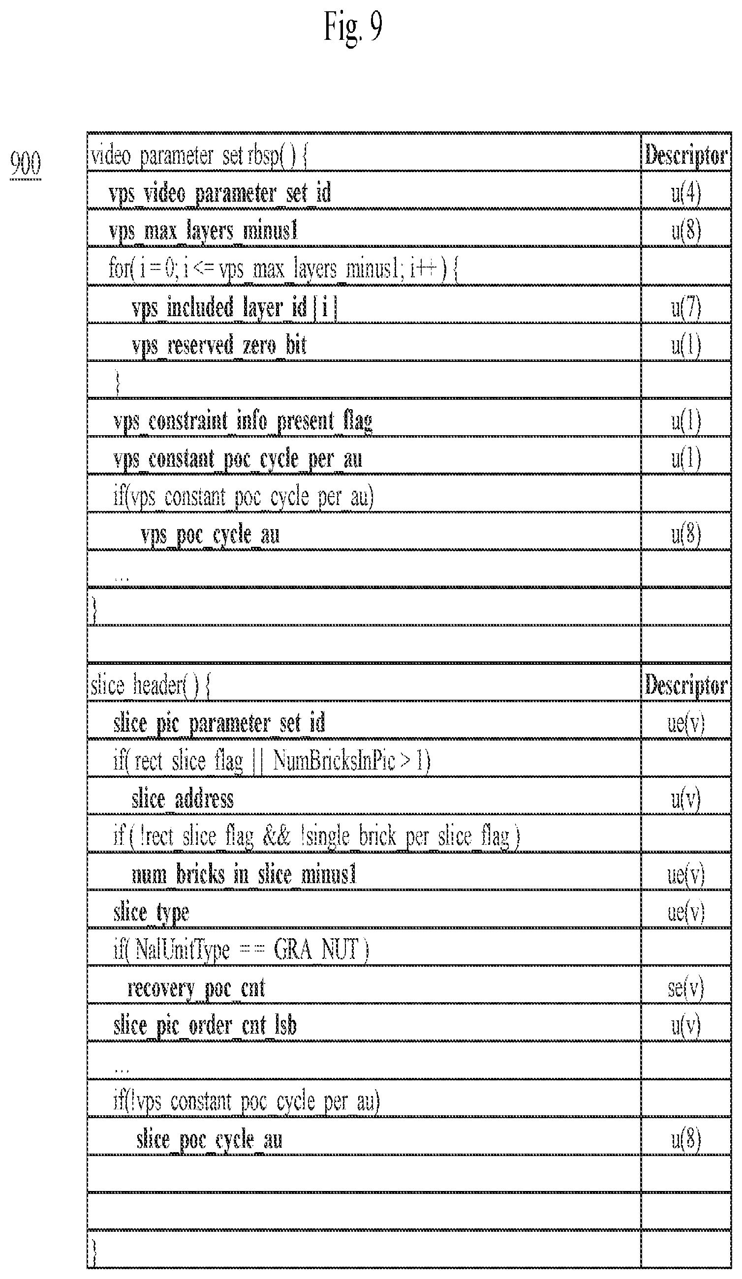Patent US12101511 Figure 9 – Subpicture layout and partial output with layers