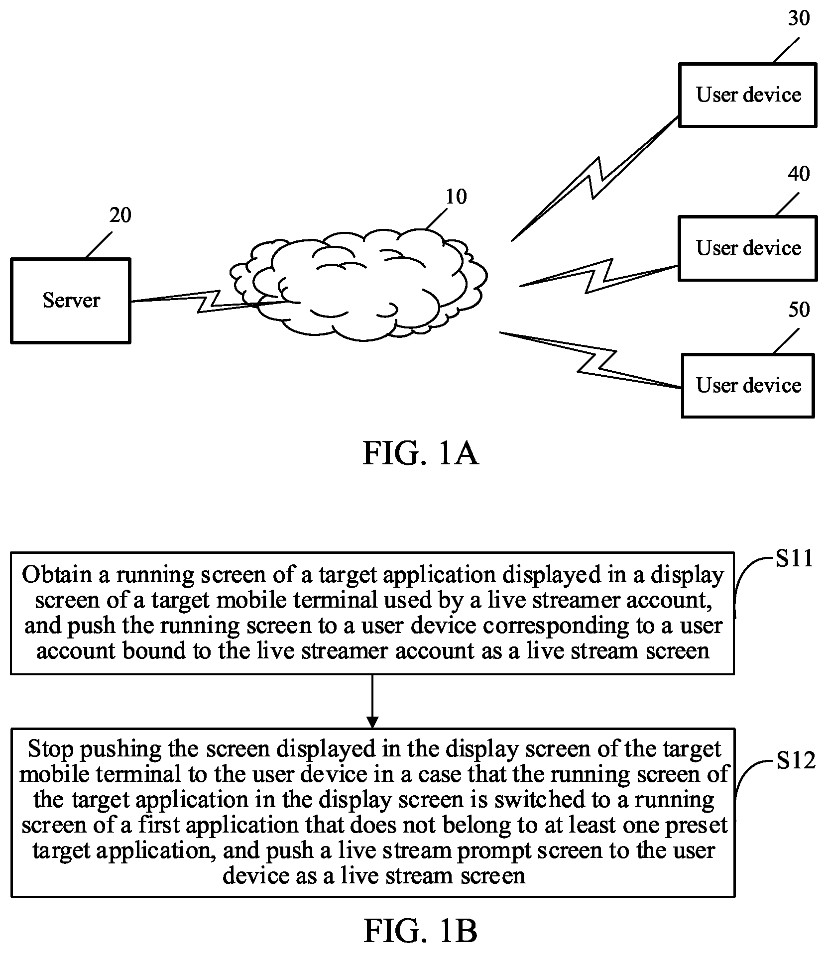 Patent US12101515 Figure 1 – Live stream screen display method and apparatus, storage medium, and electronic device