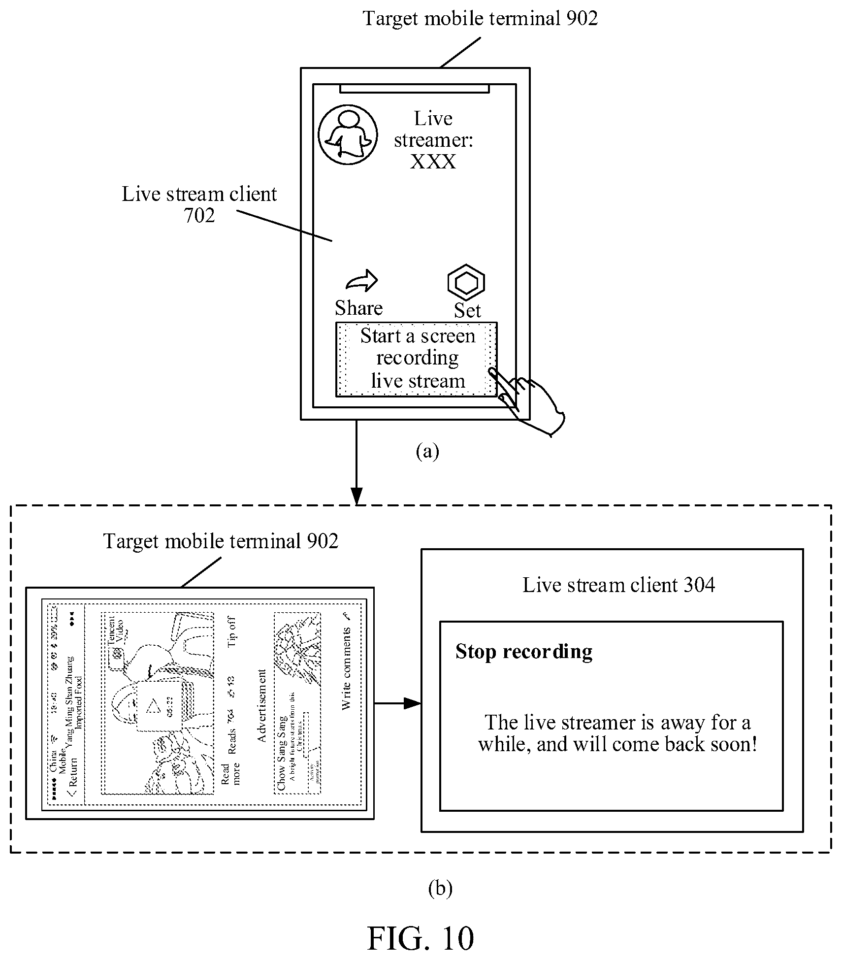 Patent US12101515 Figure 11 – Live stream screen display method and apparatus, storage medium, and electronic device