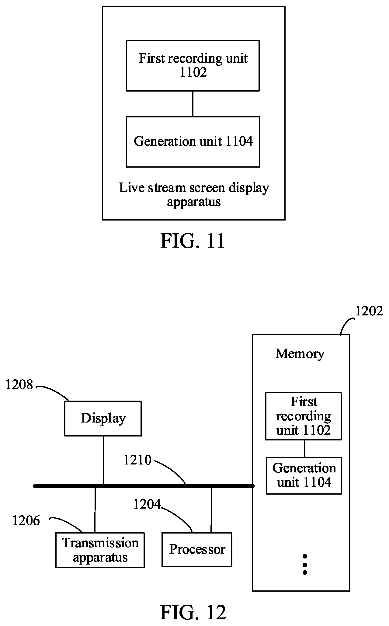 Patent US12101515 Figure 12 – Live stream screen display method and apparatus, storage medium, and electronic device