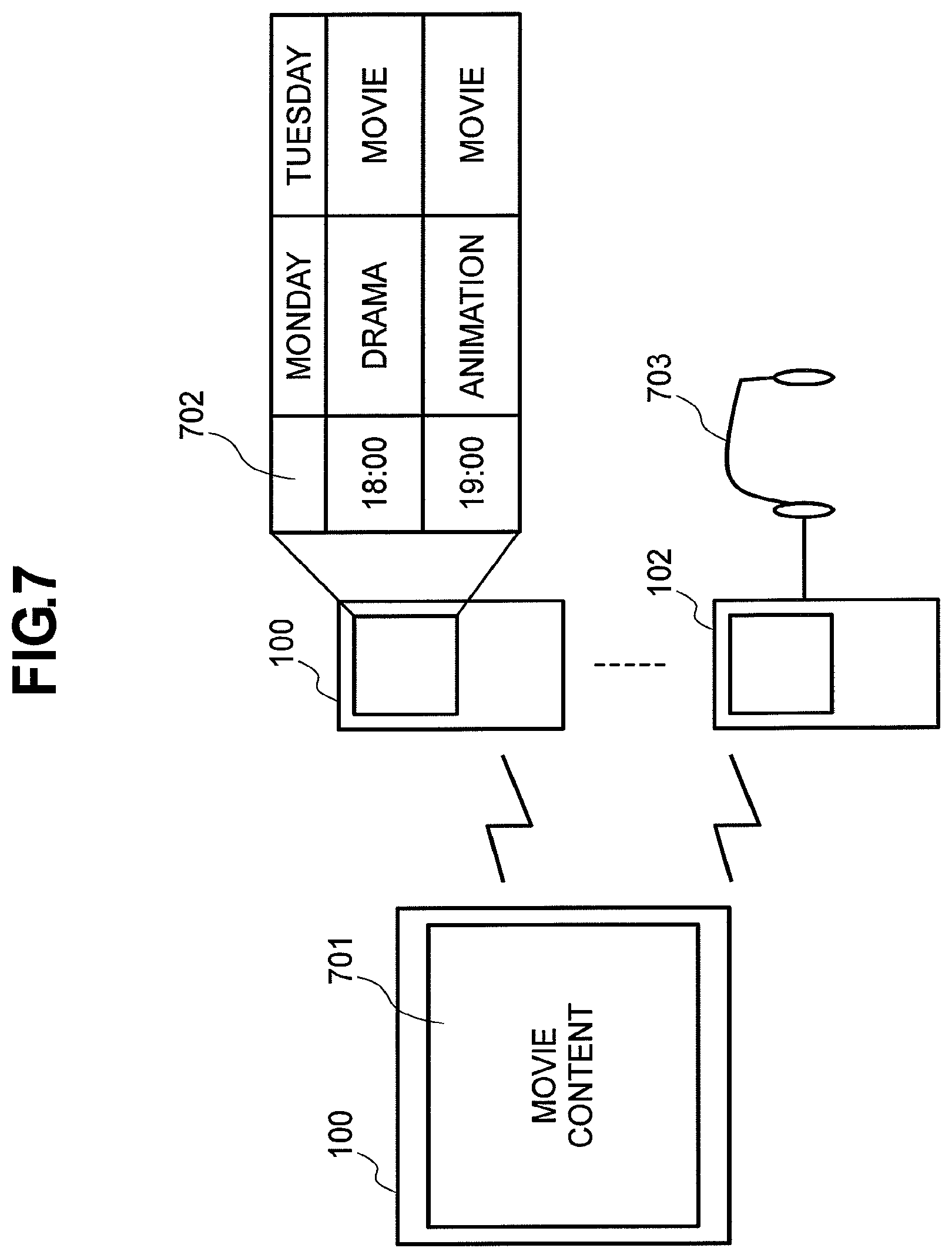 Patent US12101521 Figure 7 – Contents receiving system and client