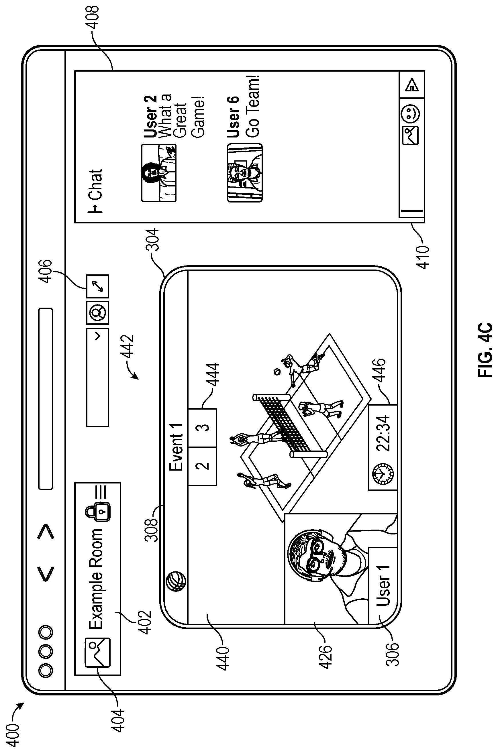 Patent US12101525 Figure 8 – Dynamic overlay elements for a video communication session