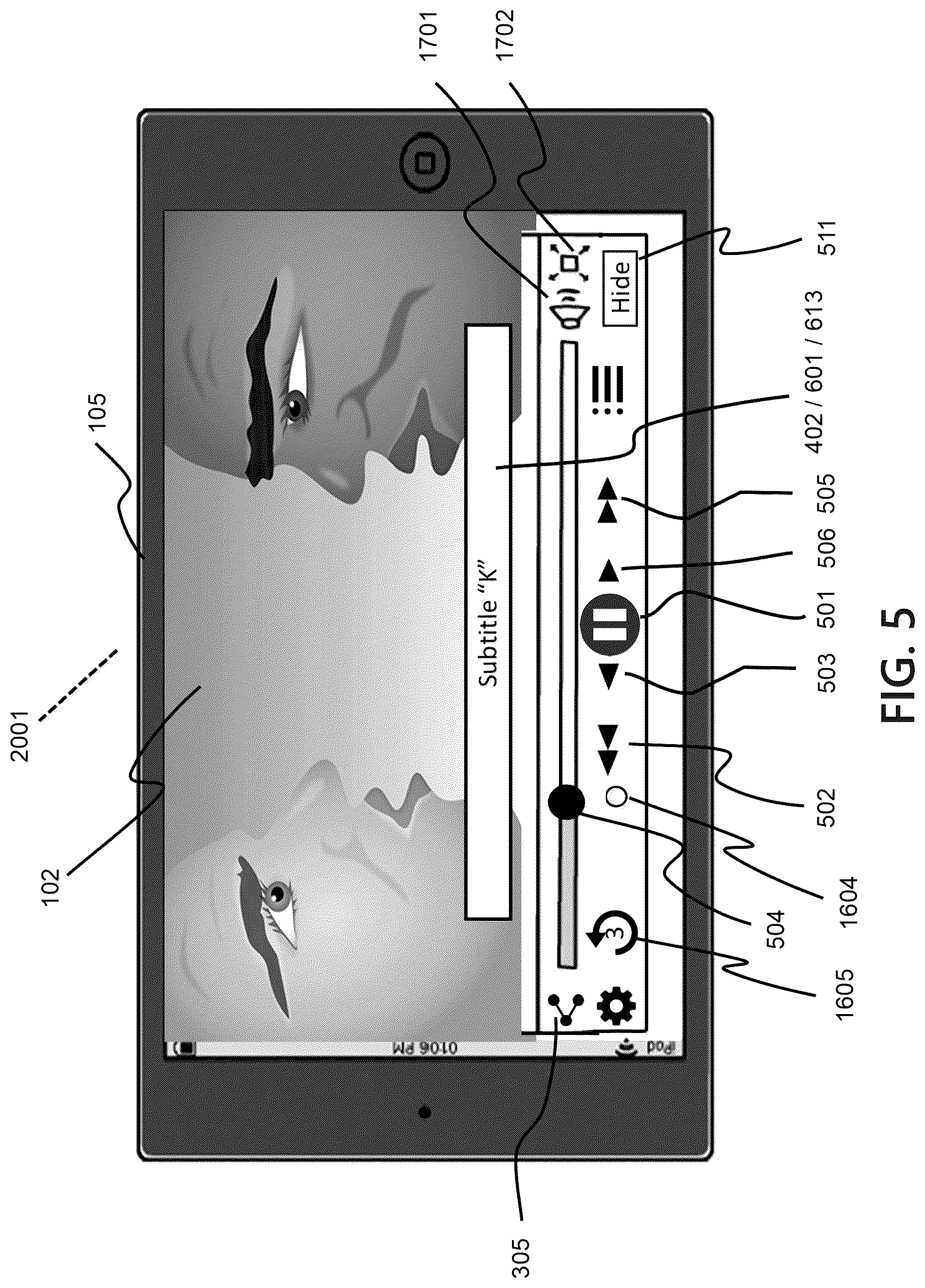 Patent US12101534 Figure 5 – Event-driven streaming media interactivity