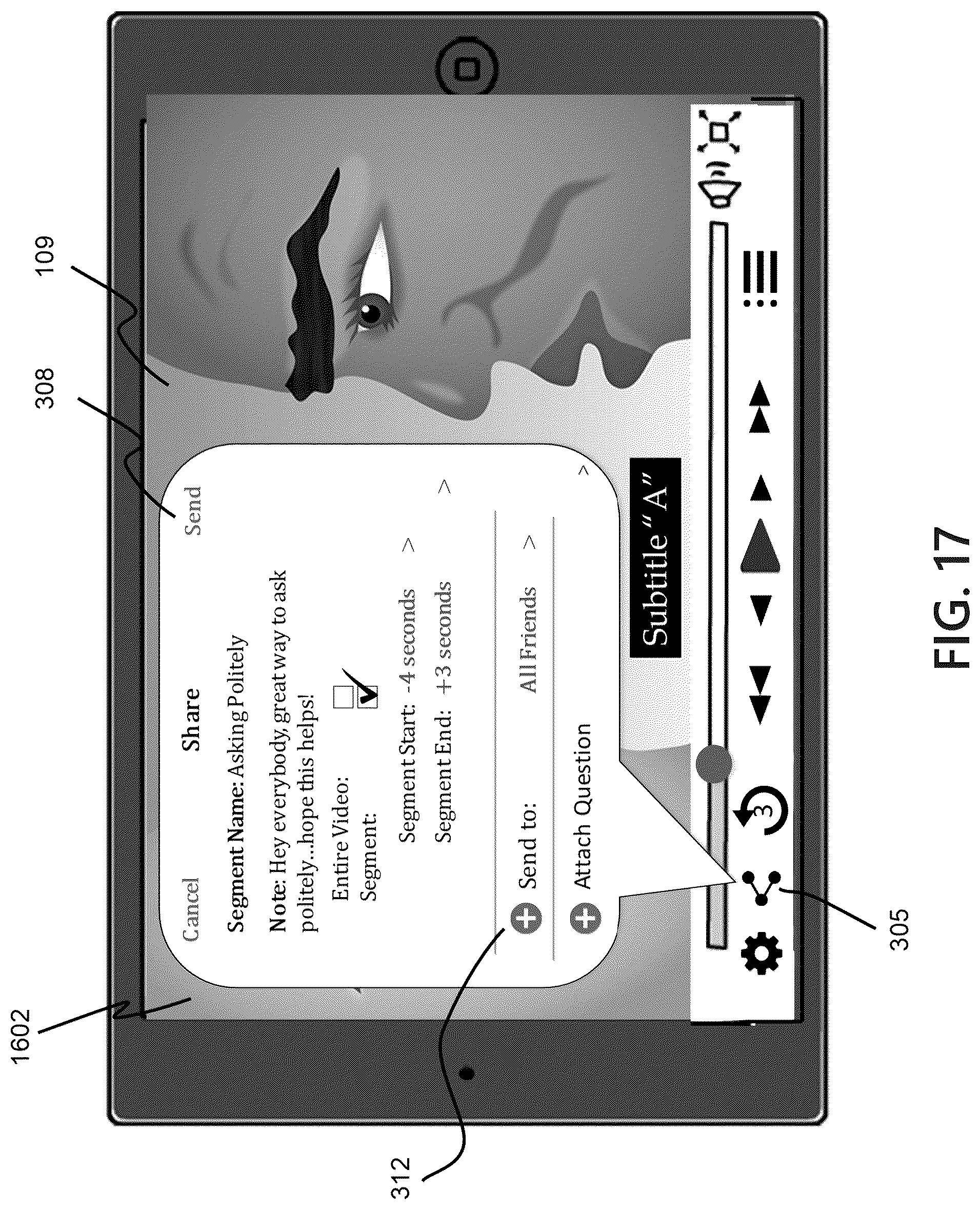 Patent US12101534 Figure 17 – Event-driven streaming media interactivity